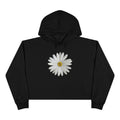 Daisy Crop Hoodie — Minimal Floral Cropped Sweatshirt