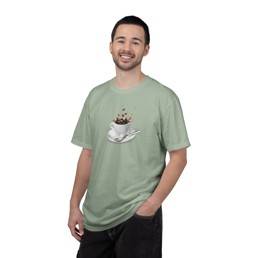 Coffee Splash T-Shirt — Espresso Cup Splash Graphic Tee