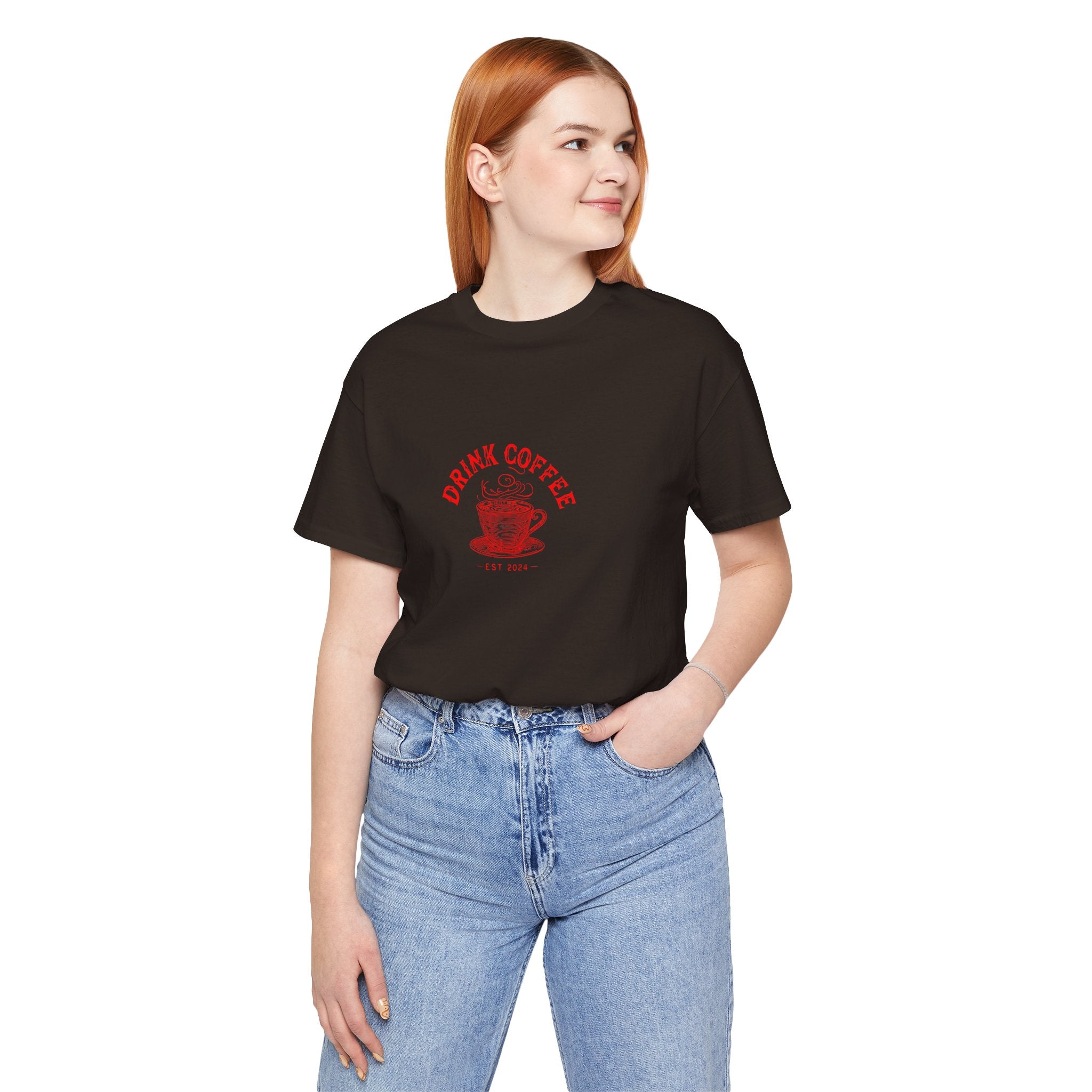Coffee Lover Tee — "Drink Coffee" Vintage Cup Graphic T-Shirt