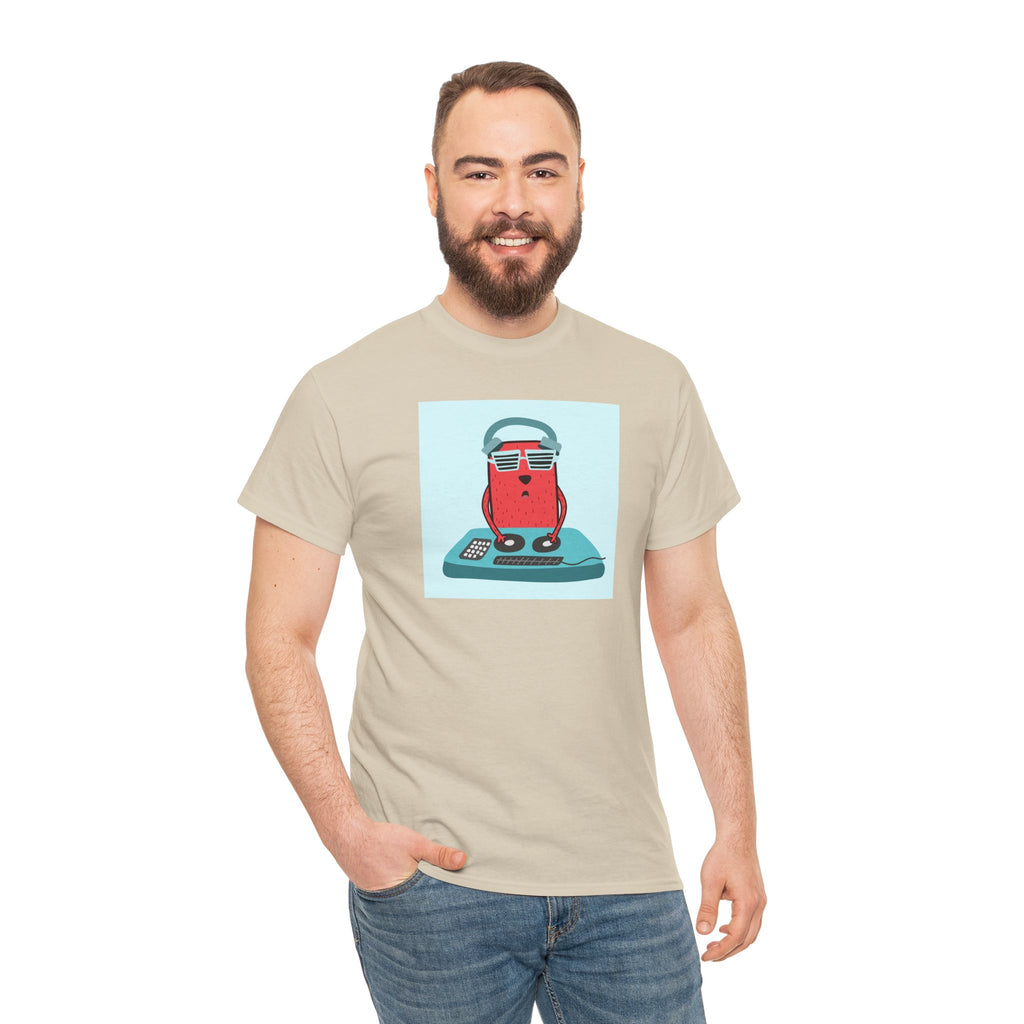 Retro Gamer Cat T-Shirt — Cute Cat with Headphones & Game Controller Tee