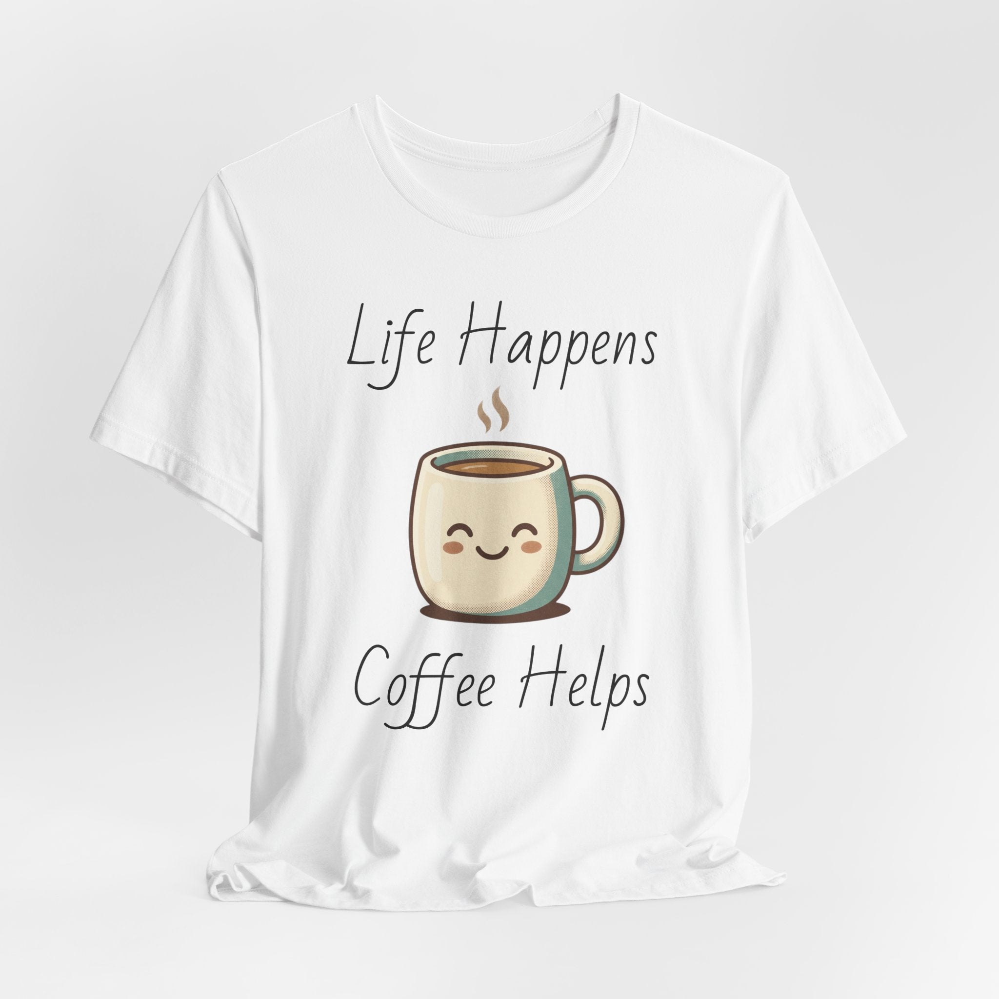 Coffee Cup Tee — Cute Steaming Coffee Graphic T-Shirt
