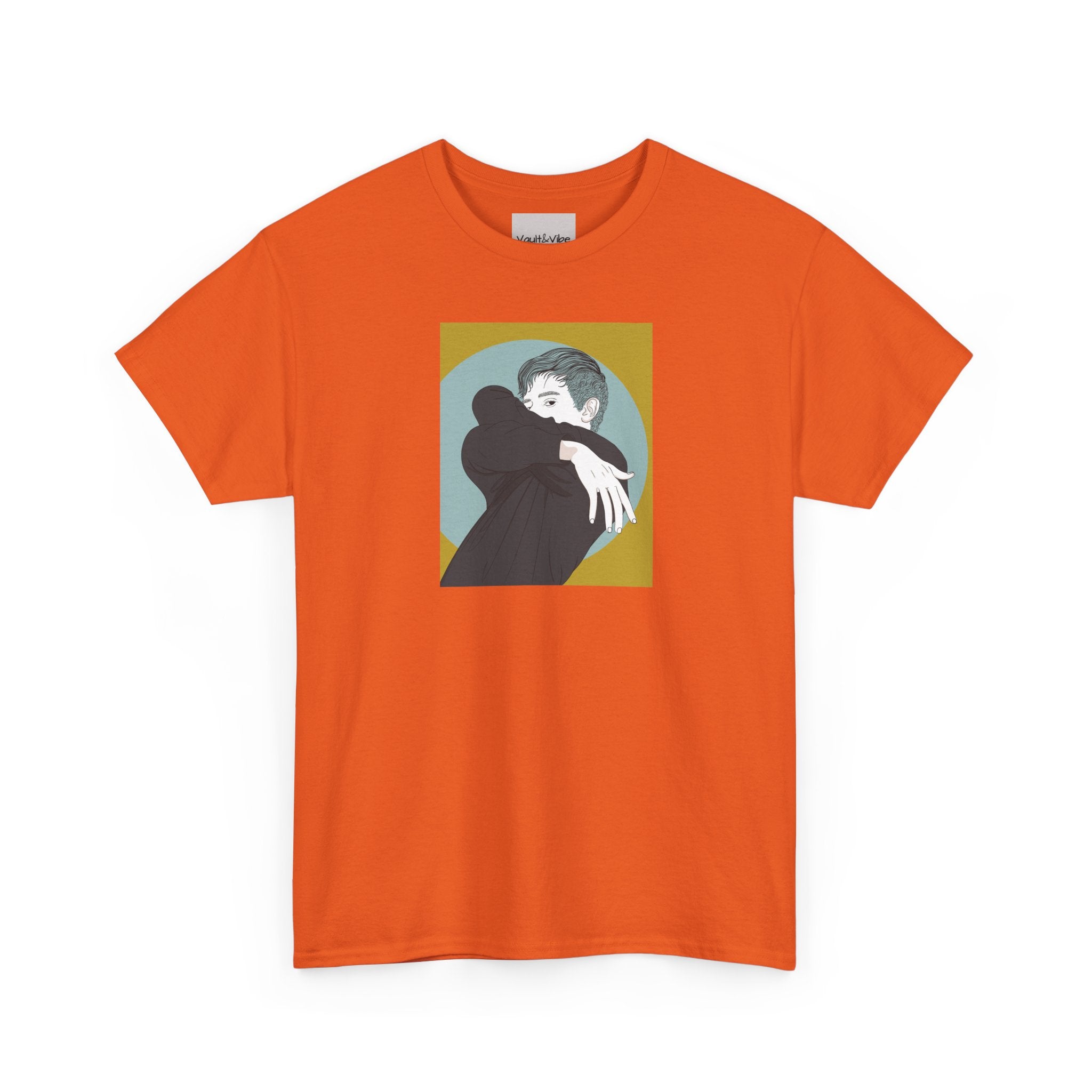 Graphic Tee — Embrace Illustration Shirt (Minimalist Hug Art)