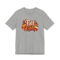 Fall Vibes T-Shirt — Autumn Leaves & Pumpkin Graphic Tee