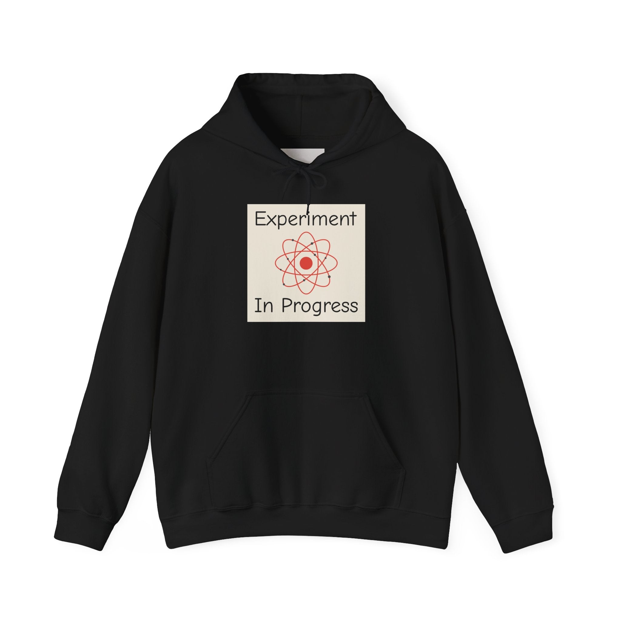 Experiment In Progress Hoodie — Science Atom Graphic Pullover