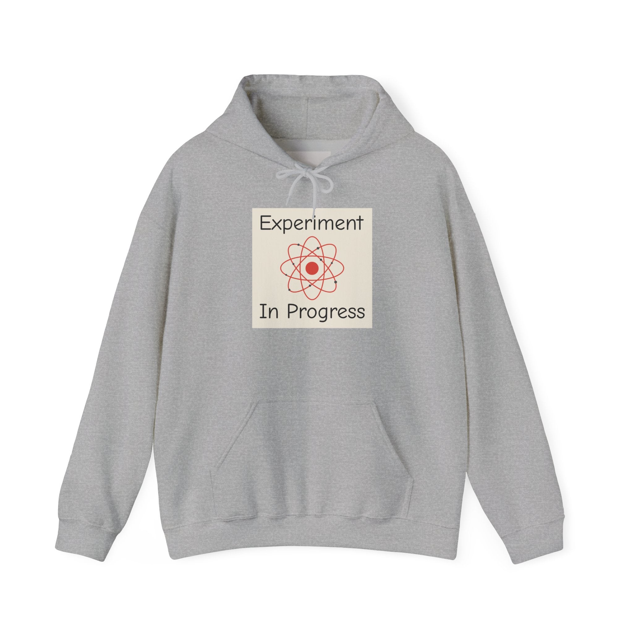 Experiment In Progress Hoodie — Science Atom Graphic Pullover