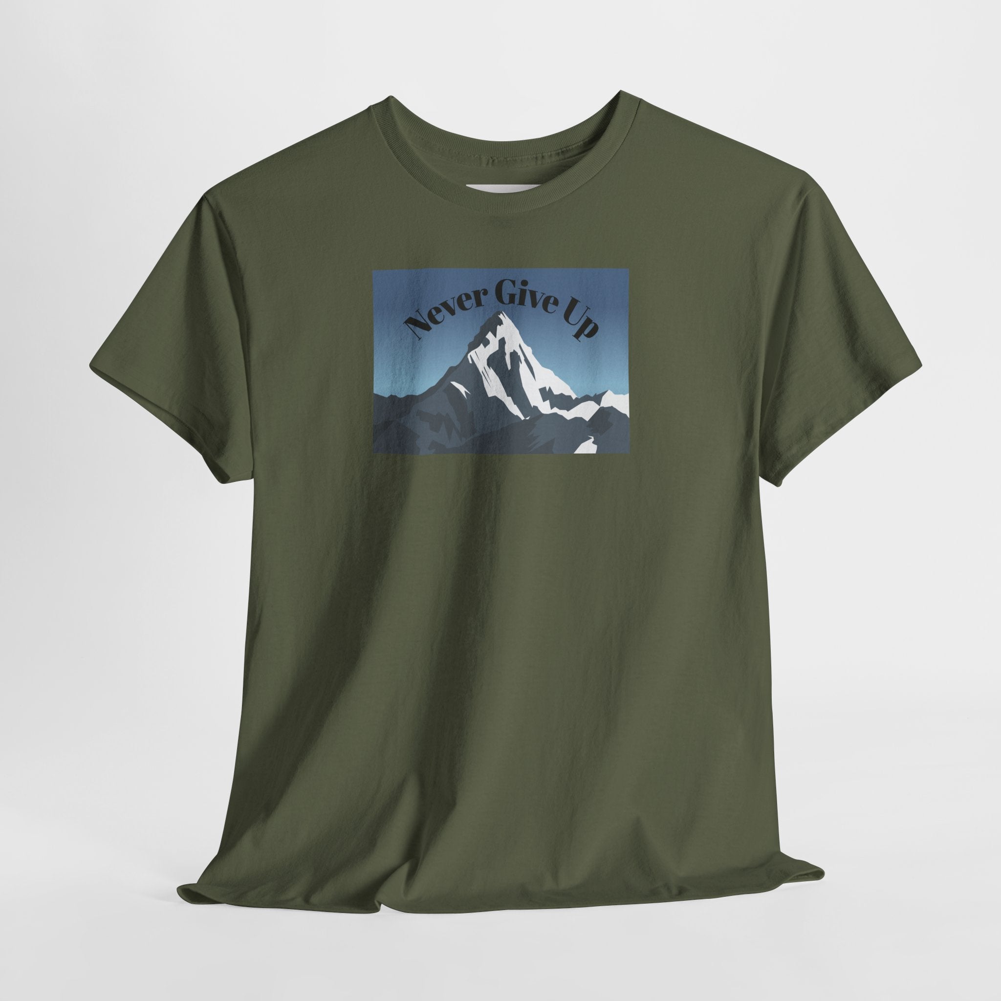 Never Give Up Mountain T-Shirt
