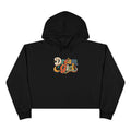 Dream Girl Cropped Hoodie — Retro Script Graphic Crop Sweatshirt