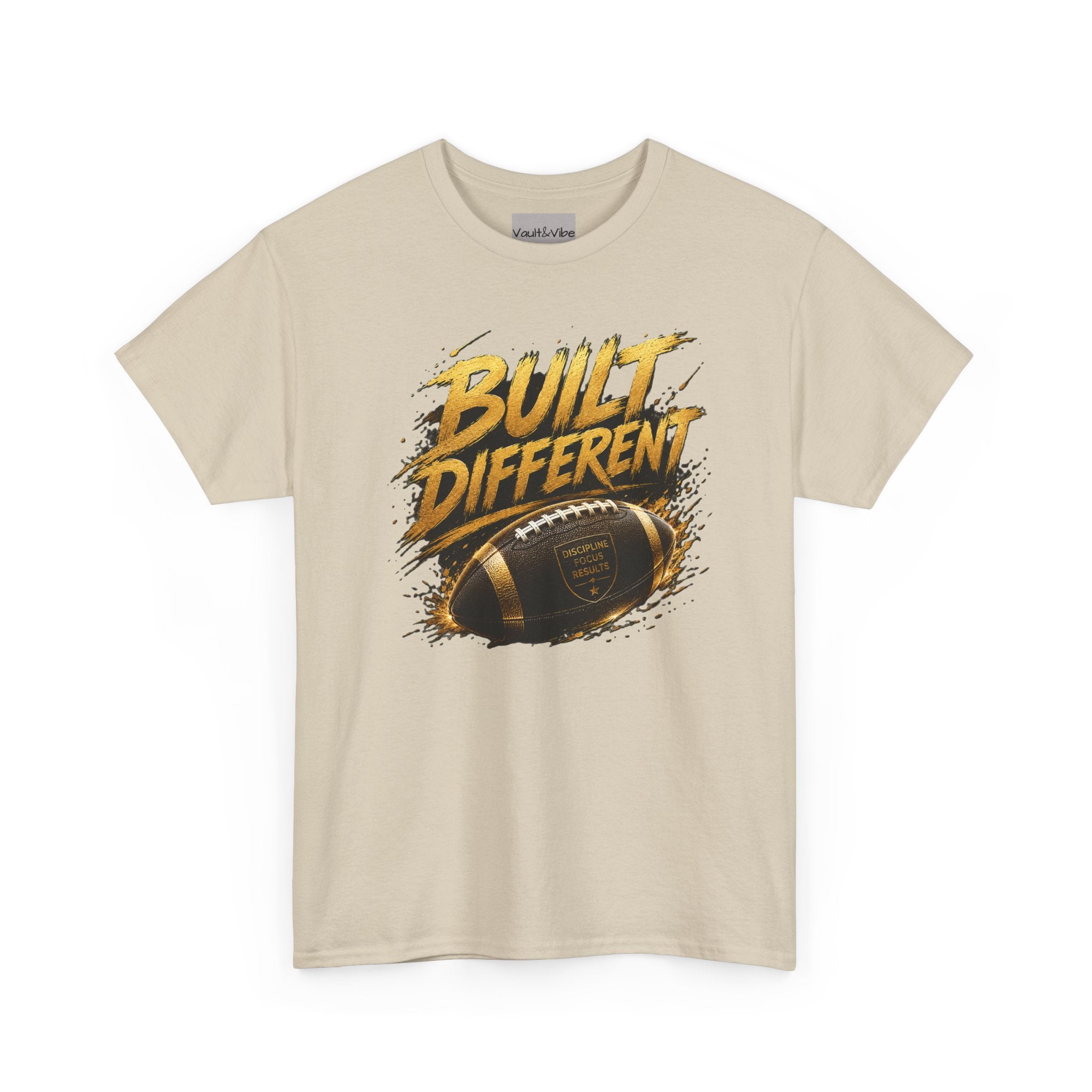 Built Different Football T-Shirt — "Built Different" Graphic Tee for Football Fans