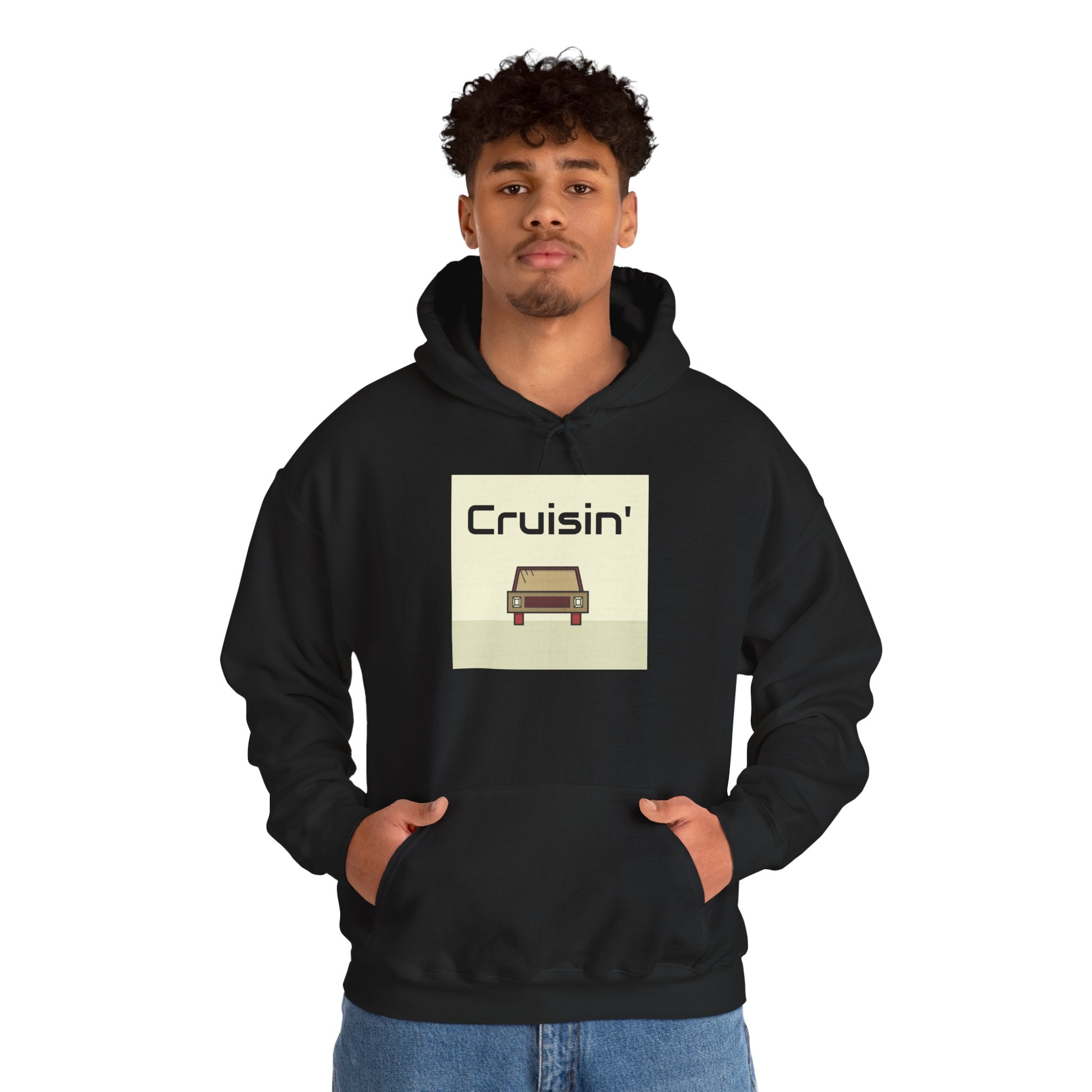 Cruisin' Retro Car Hoodie – Vintage Drive Graphic Sweatshirt