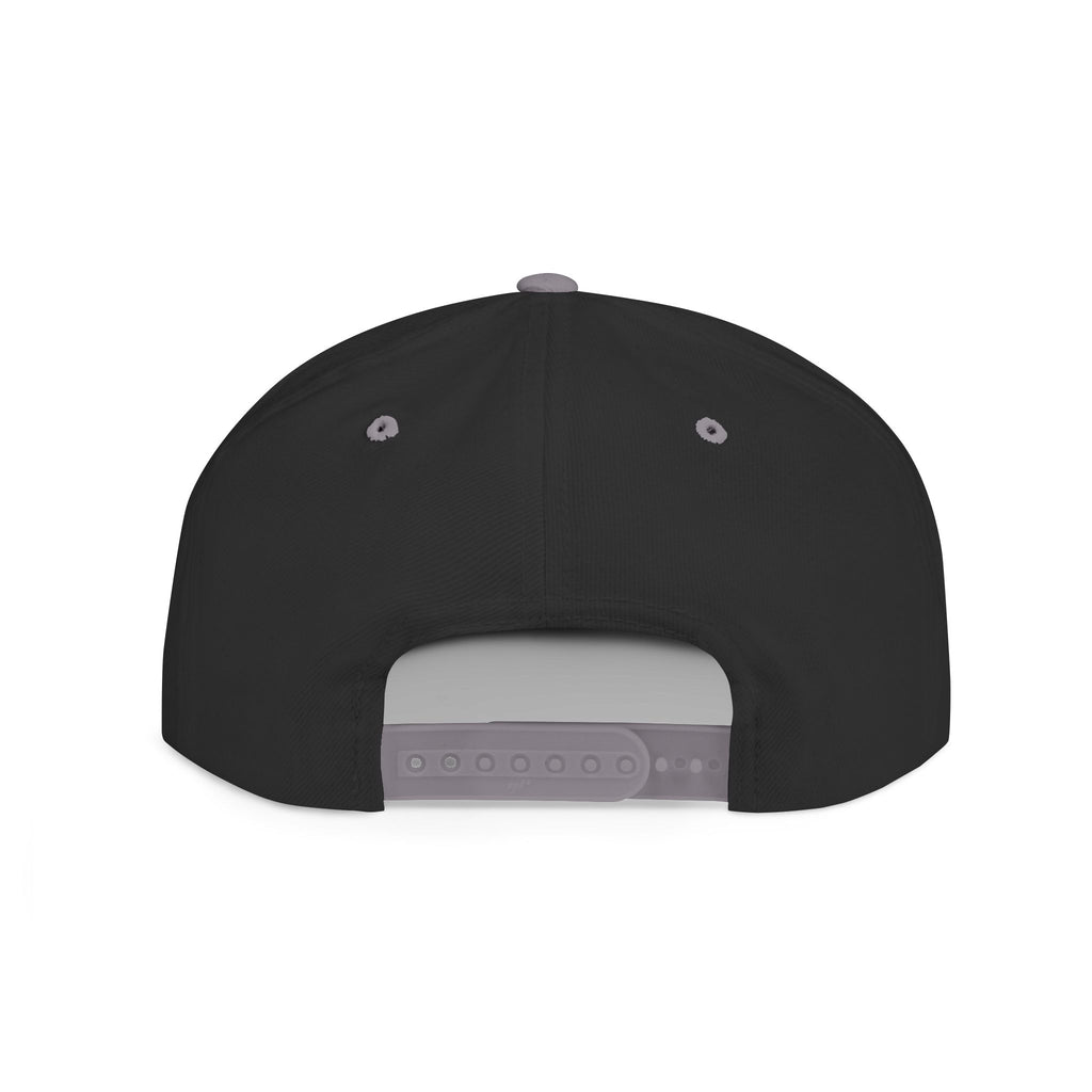 Snapback Hat — Retro Cosmic Basketball Graphic Flat Bill Cap