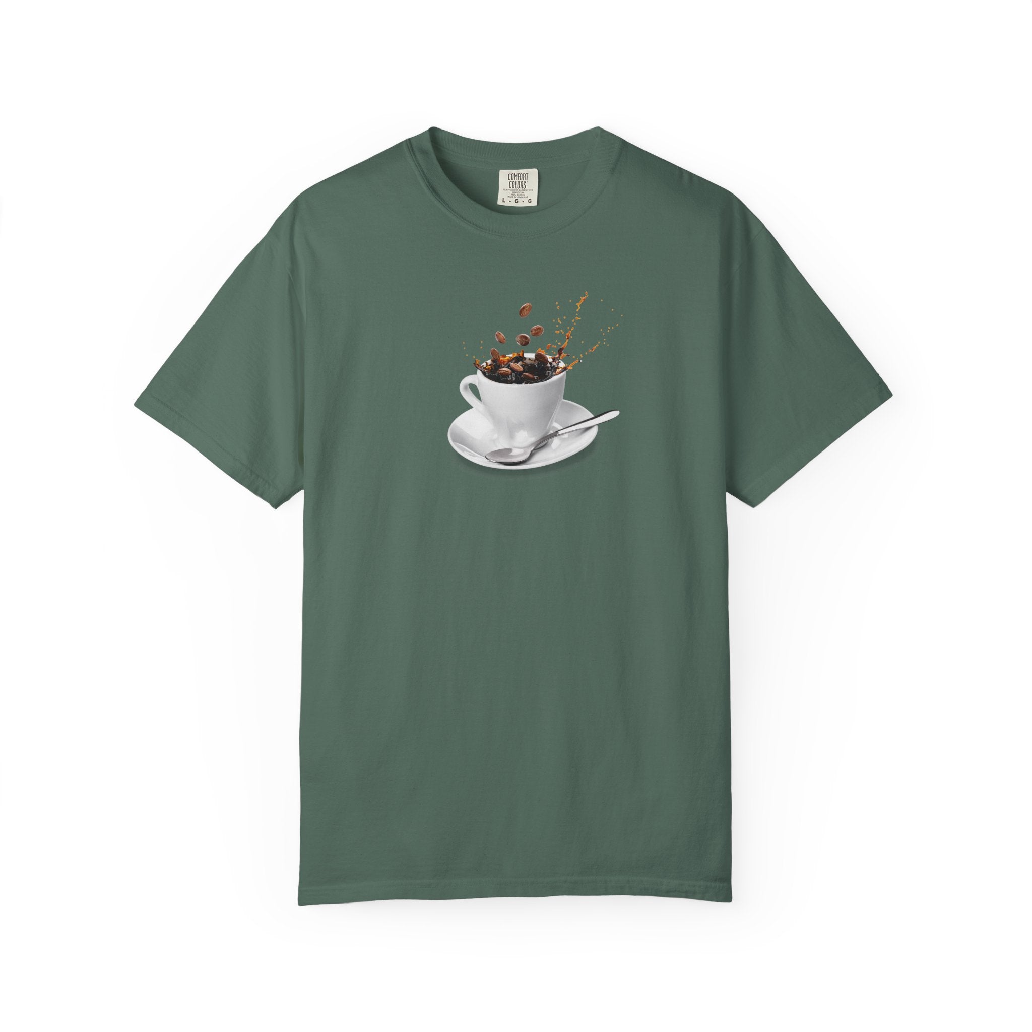 Coffee Splash T-Shirt — Espresso Cup Splash Graphic Tee