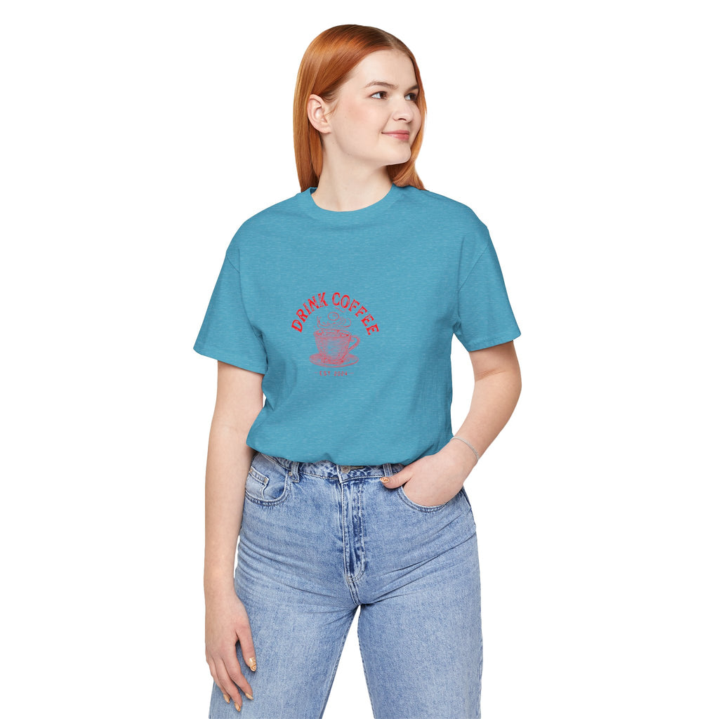 Coffee Lover Tee — "Drink Coffee" Vintage Cup Graphic T-Shirt