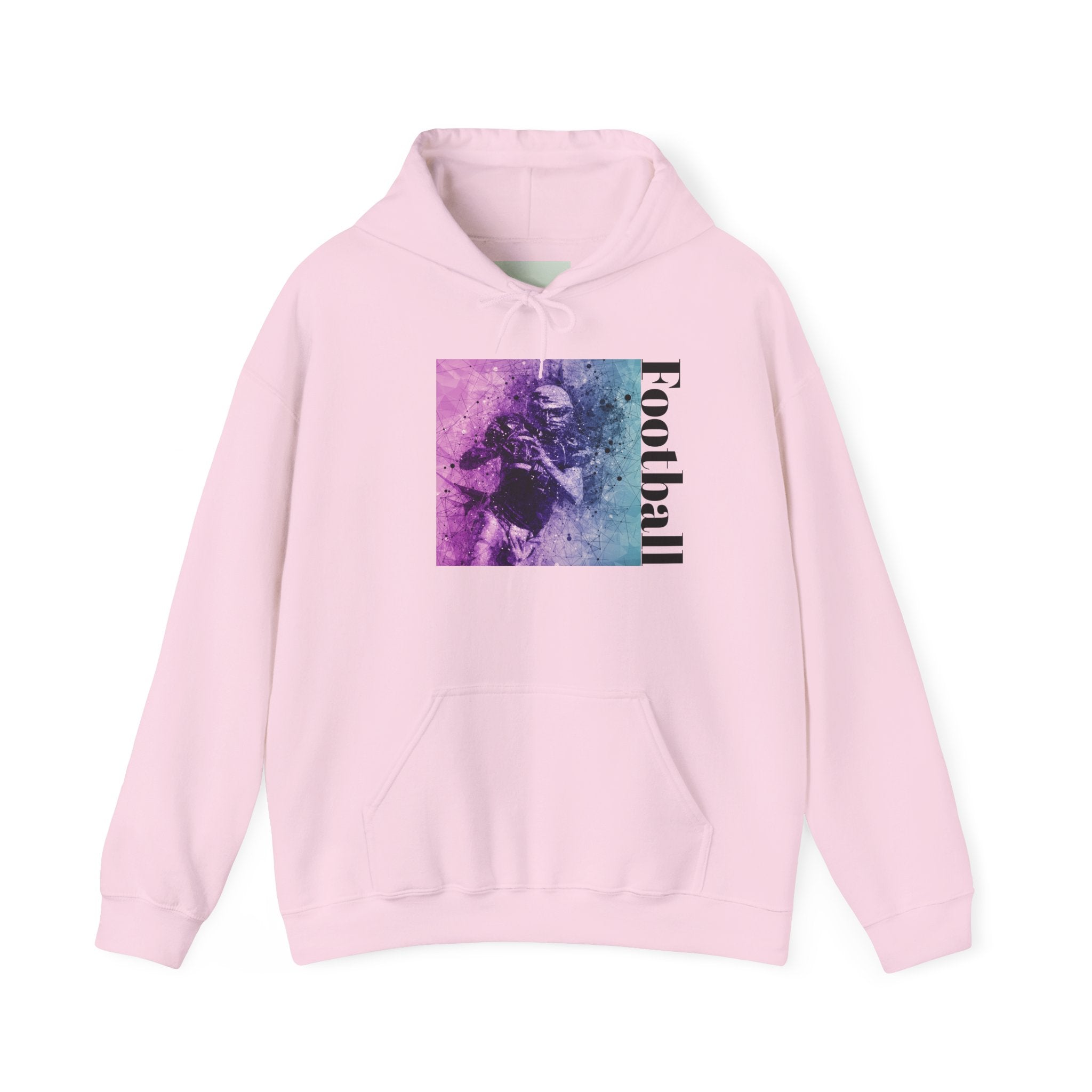 Football Player Vintage Art Hoodie – Grunge Athletic Pullover