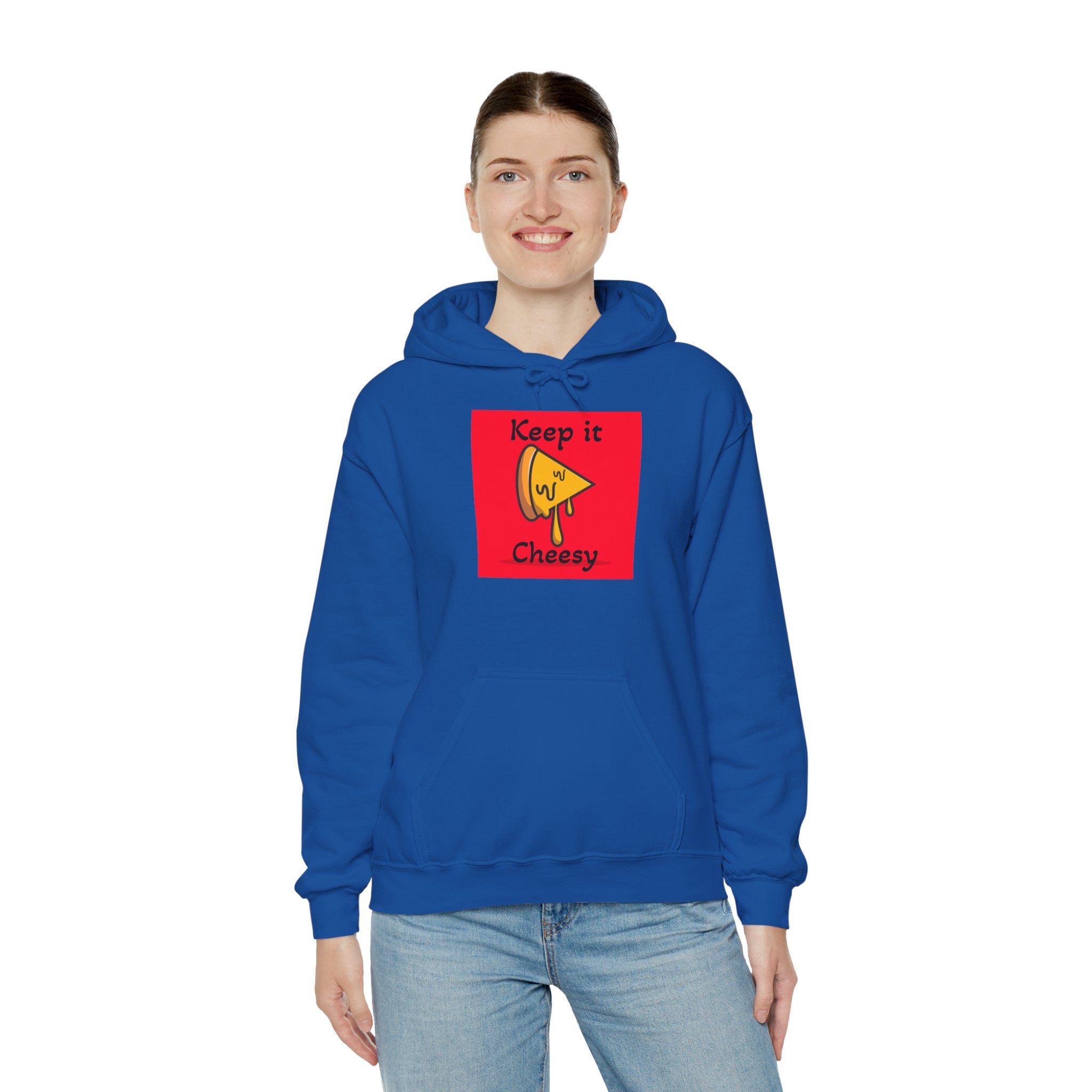 Keep It Cheesy Hoodie — Cute Melting Cheese Graphic Pullover
