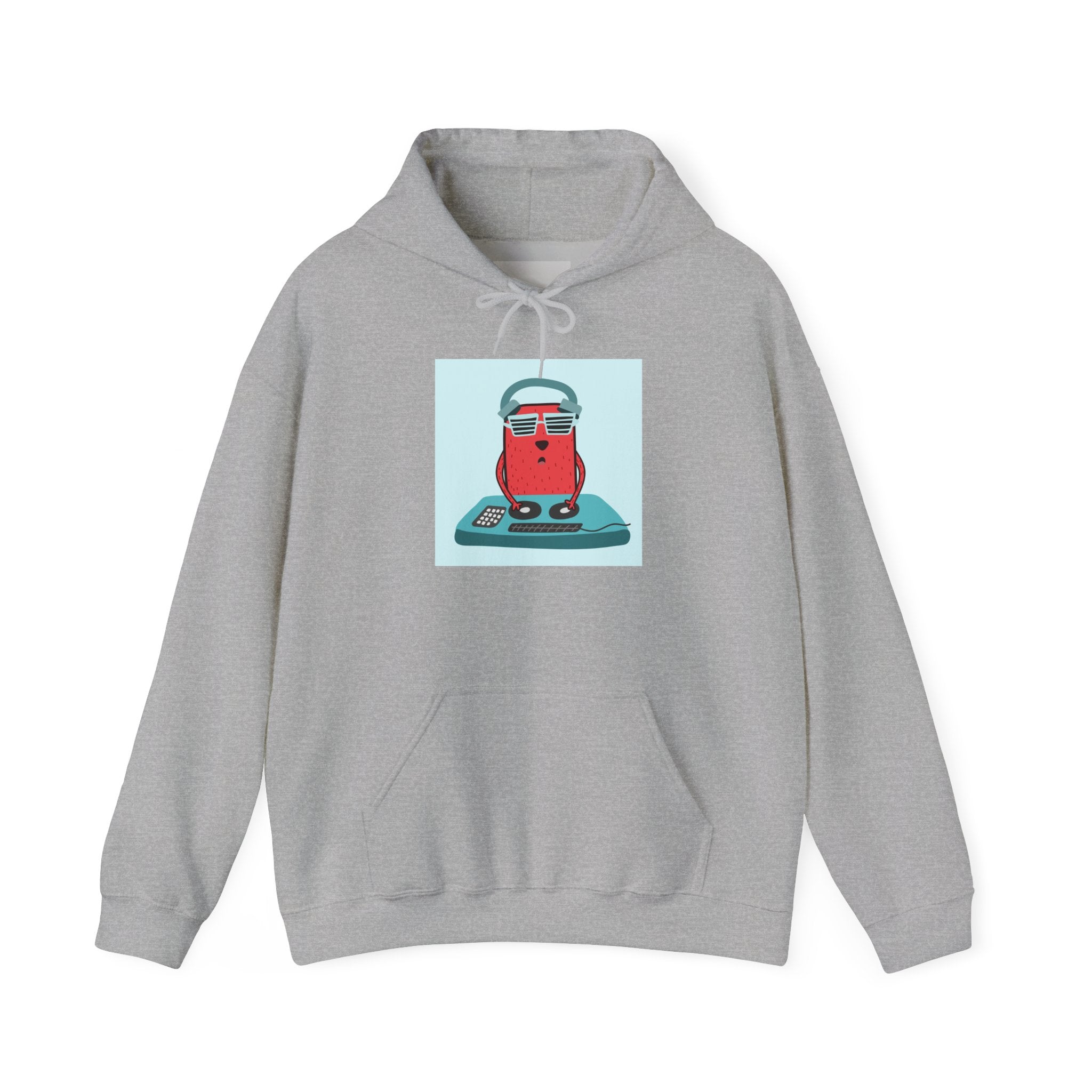 Hoodie — Retro Dj Character Graphic Hoodie