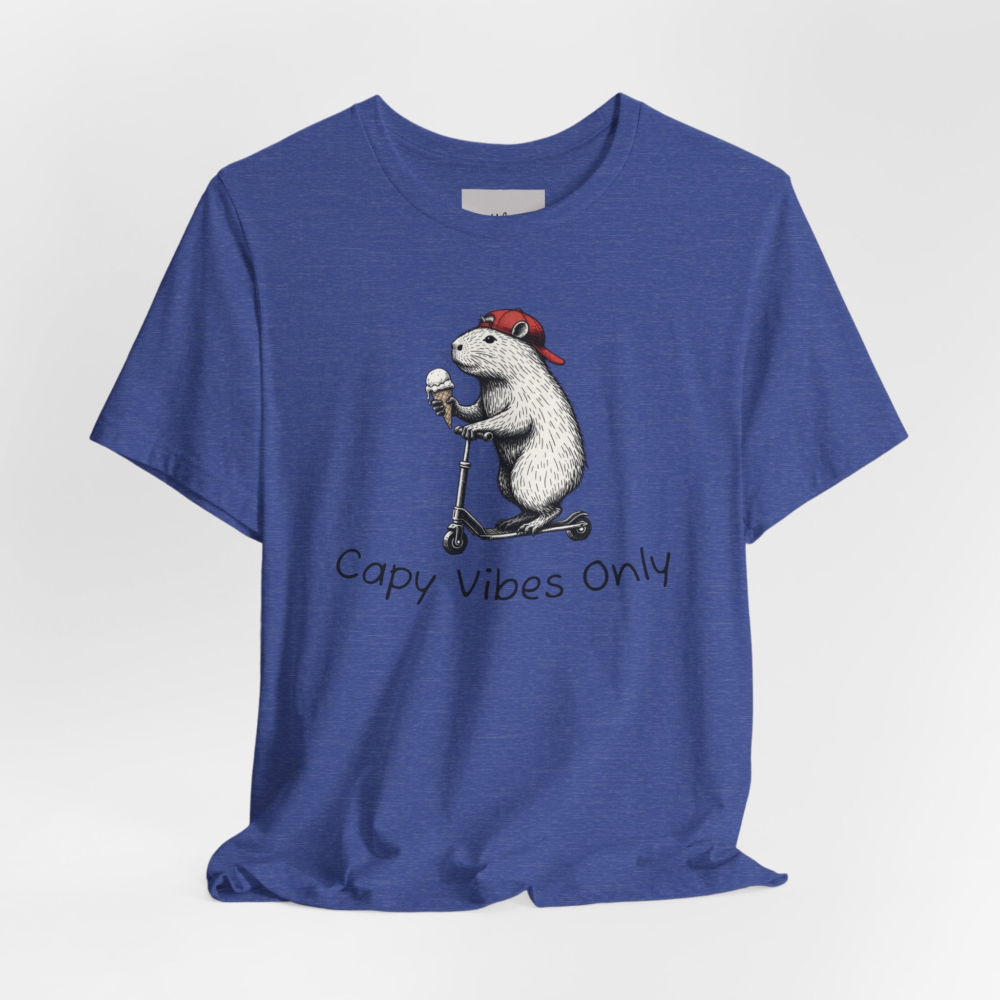 Capy Vibes Only T-Shirt — Cute Capybara Scooter Graphic Tee