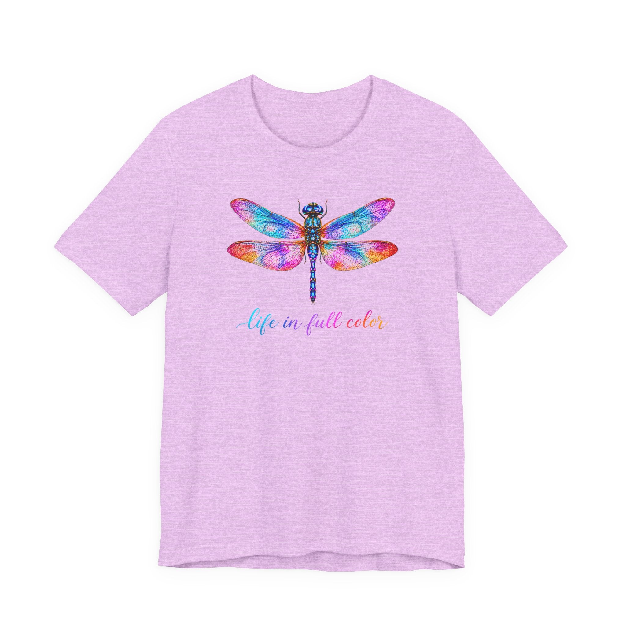 Dragonfly T-Shirt – Colorful Watercolor ‘Life in Full Color’ Tee