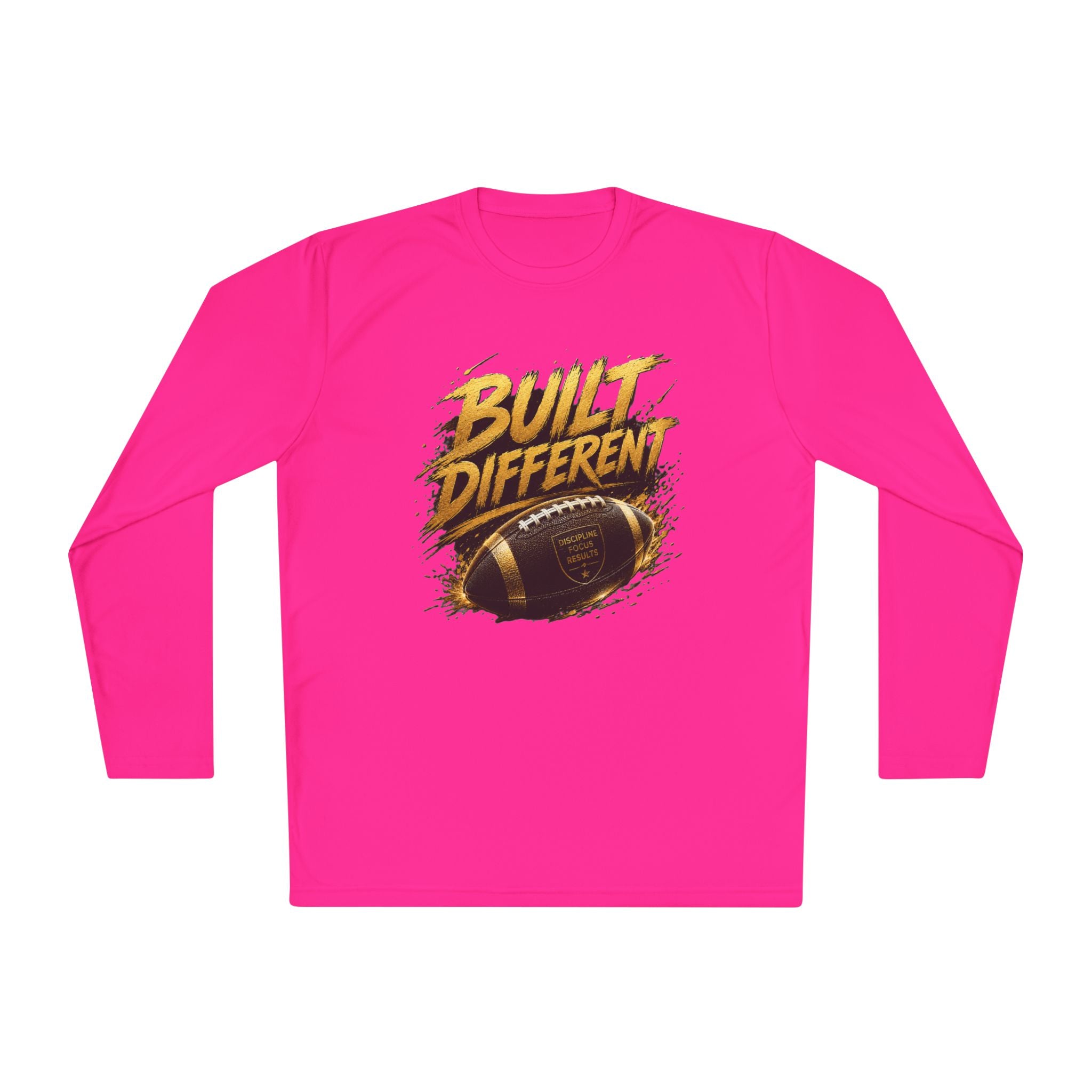 Built Different Football Long Sleeve Tee — Athletic Sports Fan Shirt