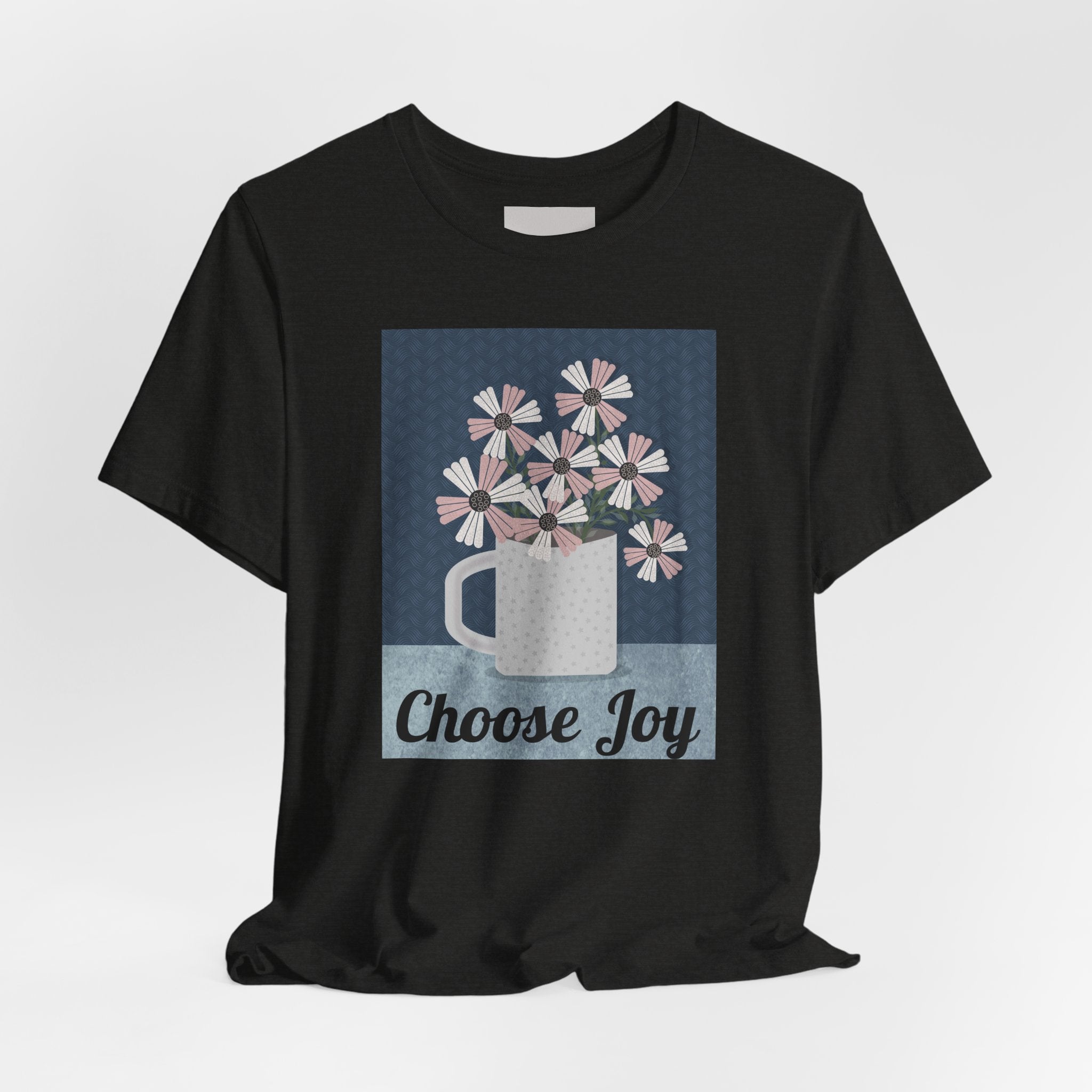 Choose Joy Floral Tee — Inspirational Graphic T‑Shirt
