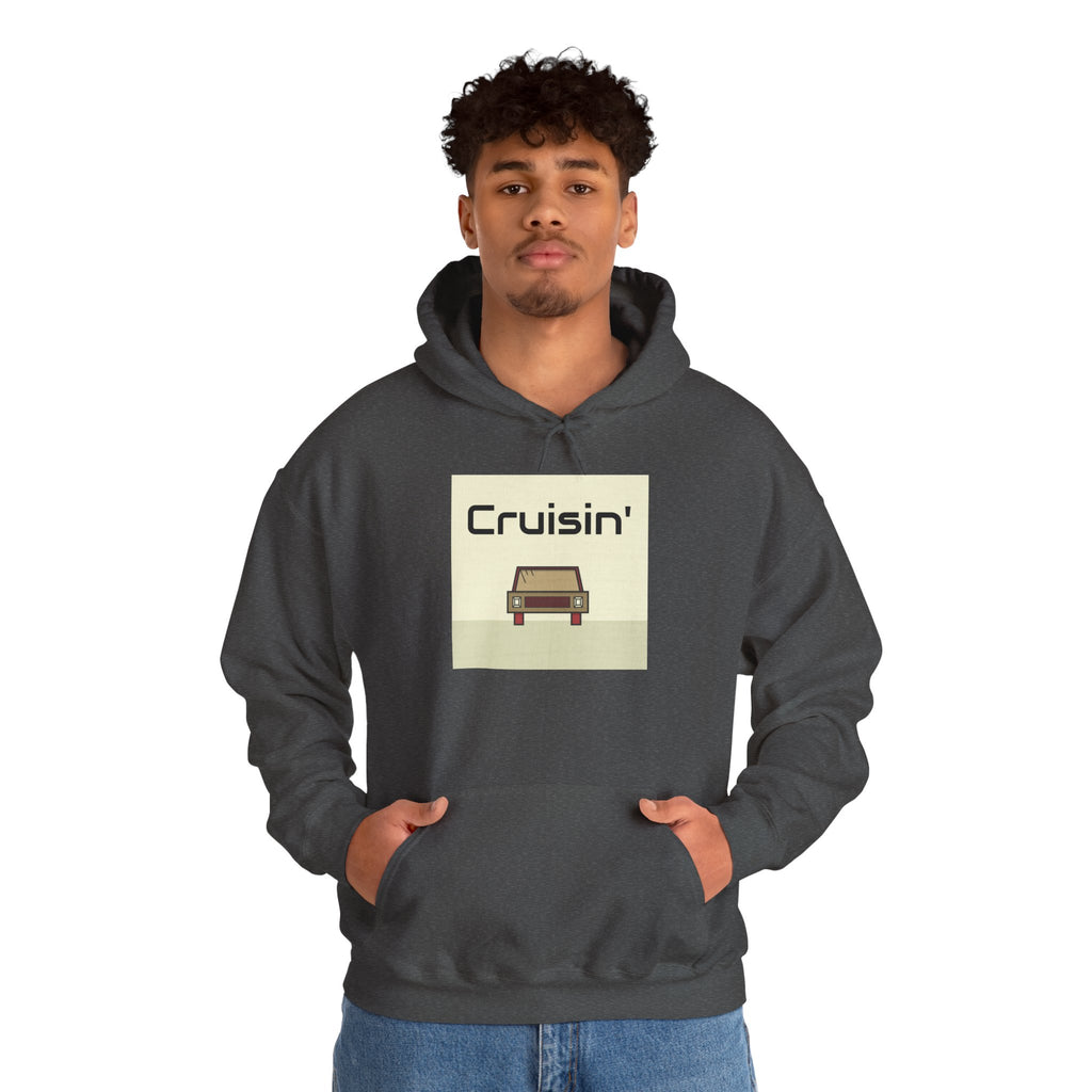 Cruisin' Retro Car Hoodie – Vintage Drive Graphic Sweatshirt