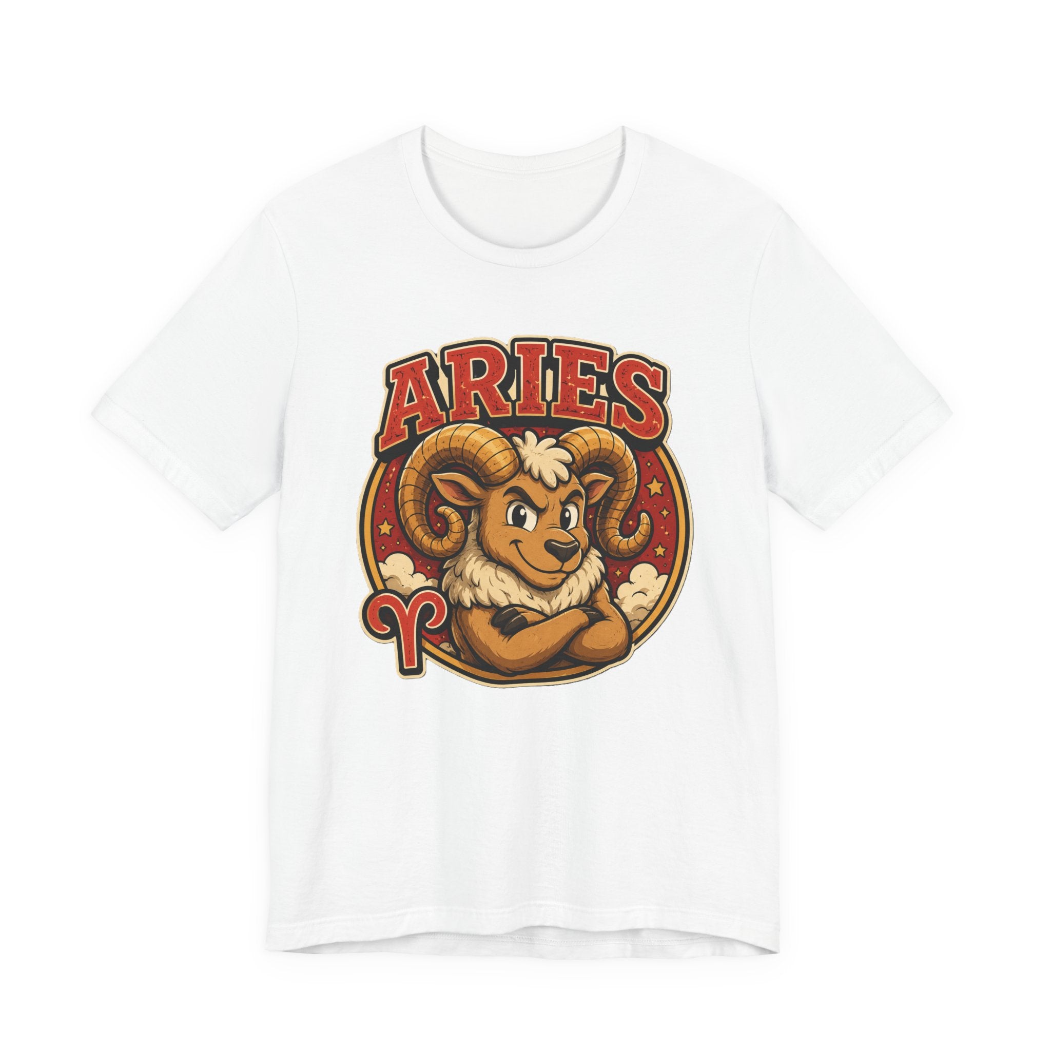 Aries Zodiac T-Shirt — Cartoon Ram Astrology Tee