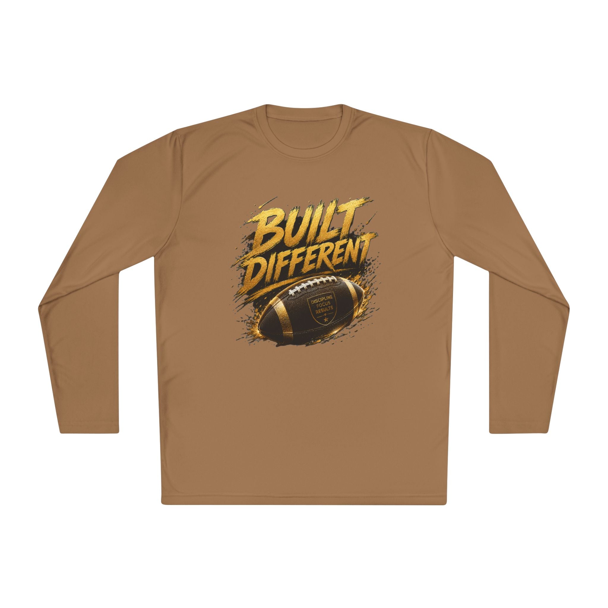 Built Different Football Long Sleeve Tee — Athletic Sports Fan Shirt
