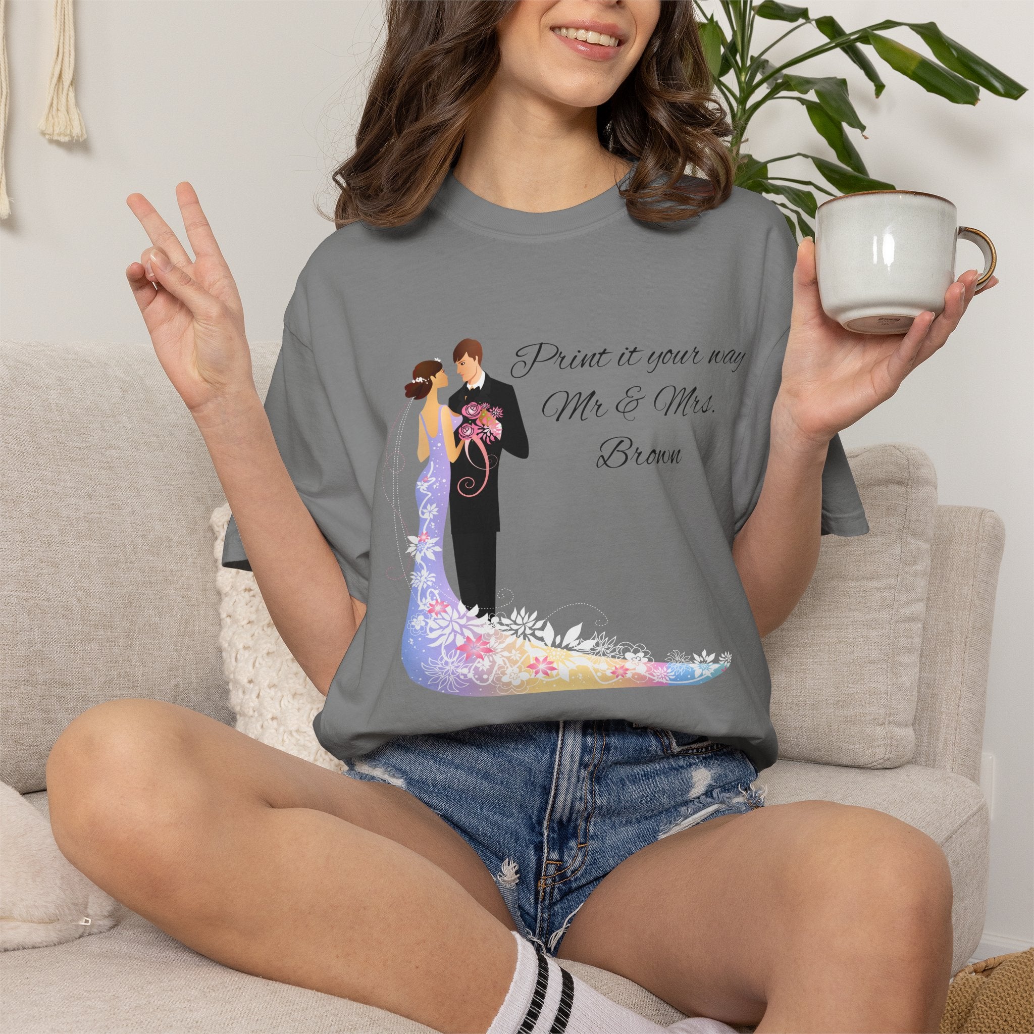 Wedding Couple T-Shirt — 'From This Moment Mr. & Mrs.' Bridal Tee