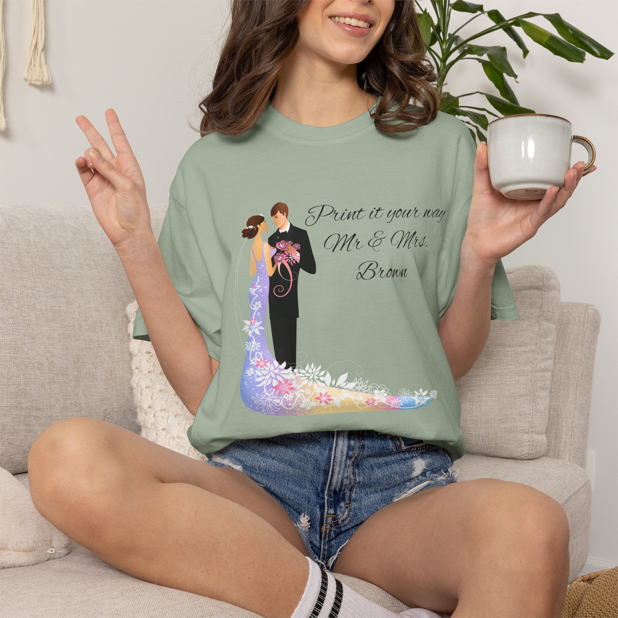 Wedding Couple T-Shirt — 'From This Moment Mr. & Mrs.' Bridal Tee
