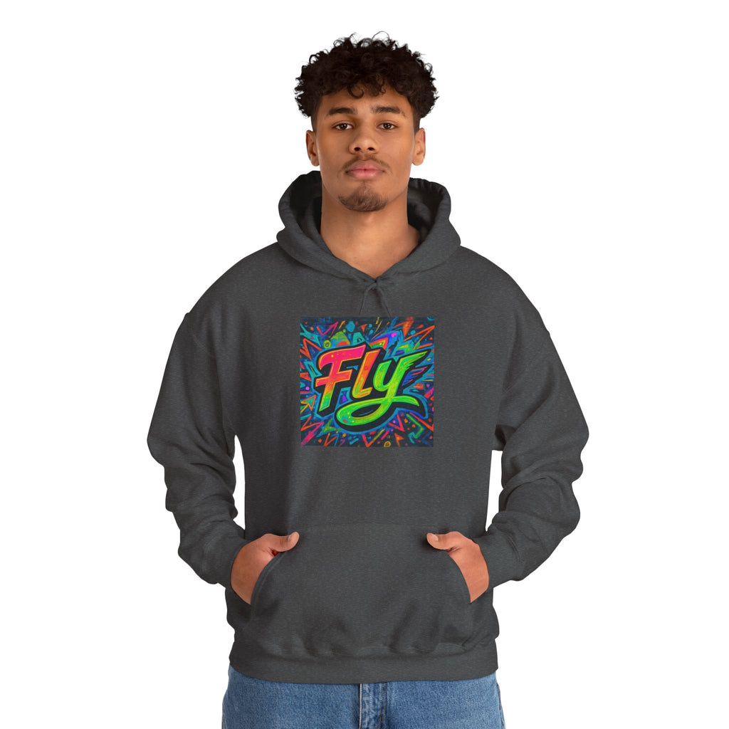 Fly Graffiti Hoodie — Colorful Streetwear Pullover