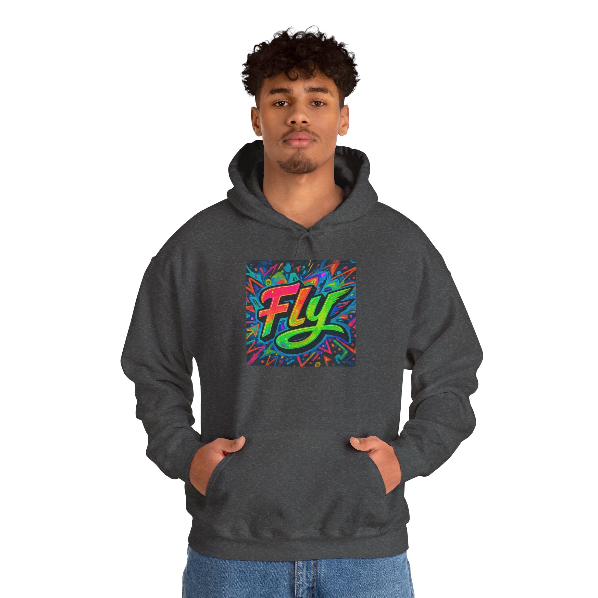 Fly Graffiti Hoodie — Colorful Streetwear Pullover