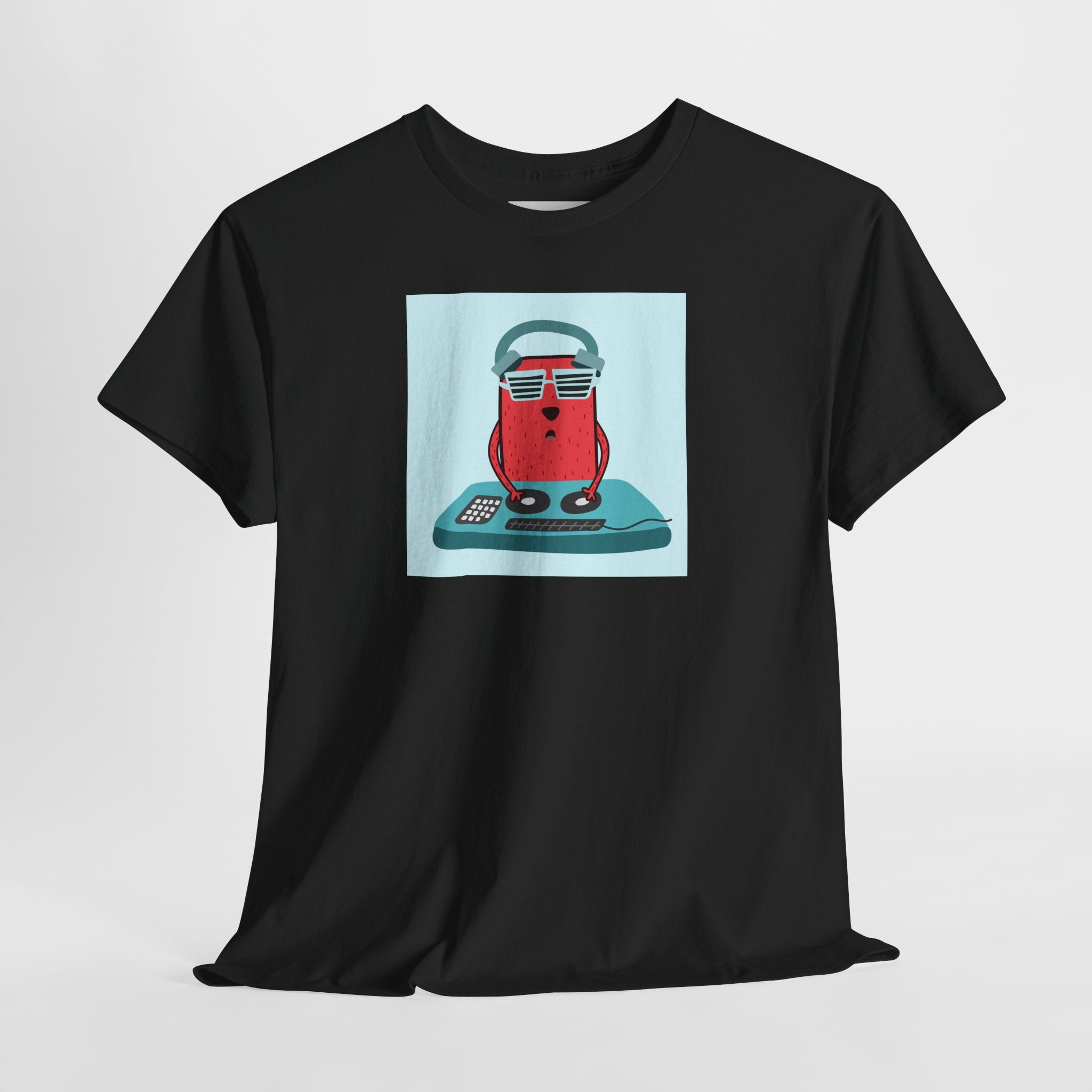 Retro Gamer Cat T-Shirt — Cute Cat with Headphones & Game Controller Tee