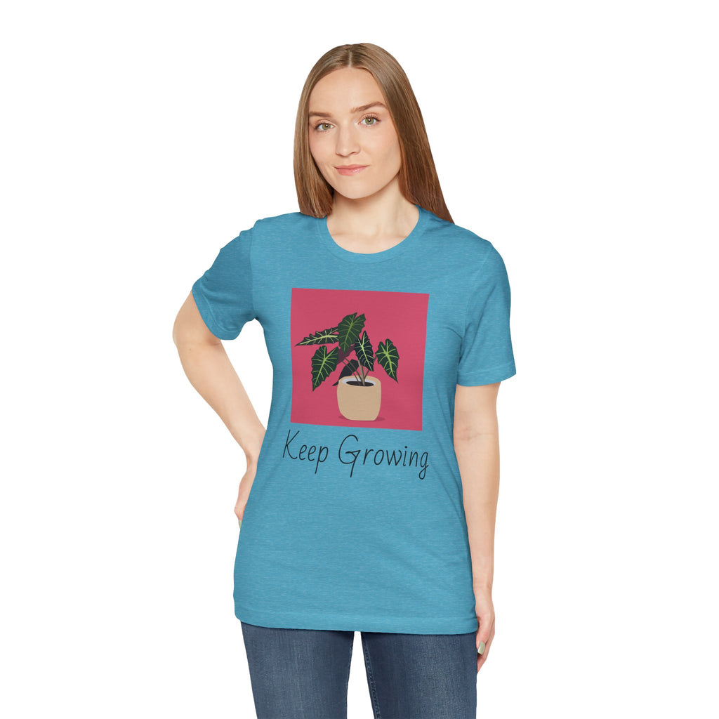 Keep Growing Plant Tee — Botanical Graphic T‑Shirt
