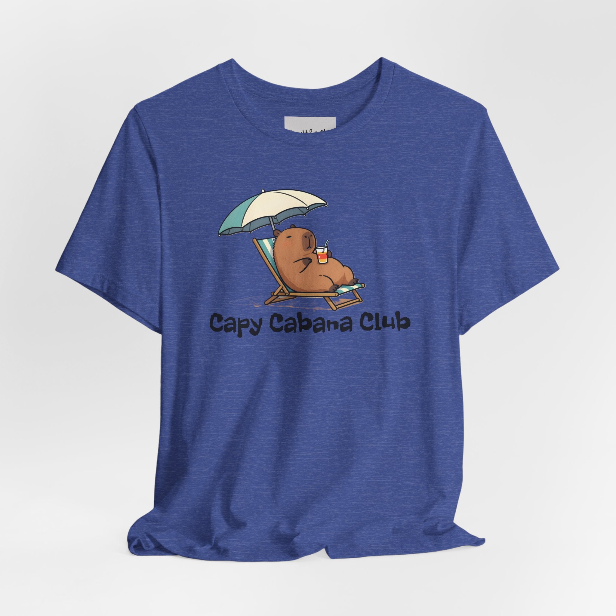 Capy Cabana Club T-Shirt — Cute Capybara Beach Tee