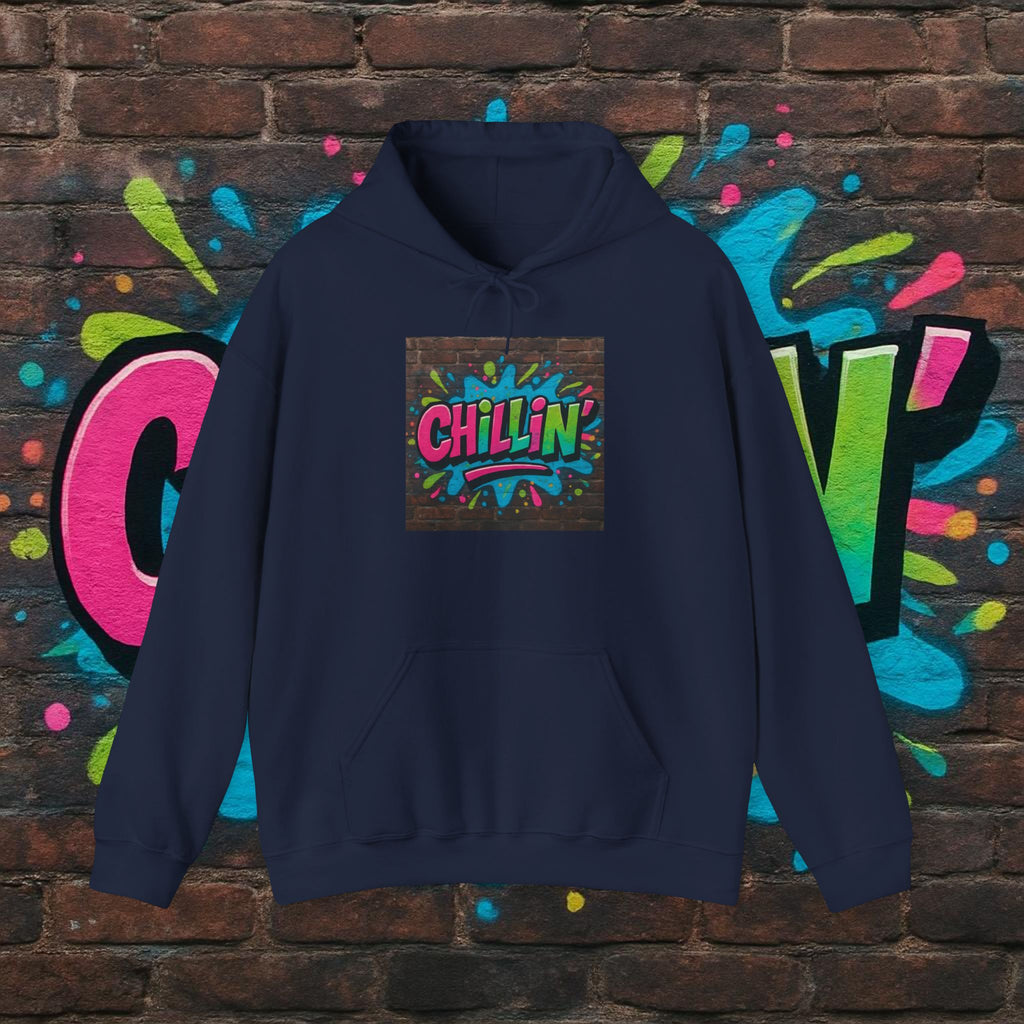 Chillin' Graffiti Hoodie - Colorful Street Art Pullover