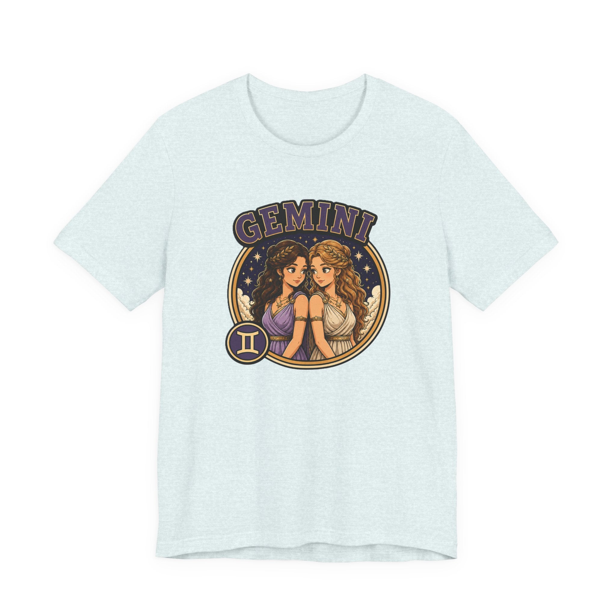 Gemini Zodiac T‑Shirt – Illustrated Twin Astrology Tee