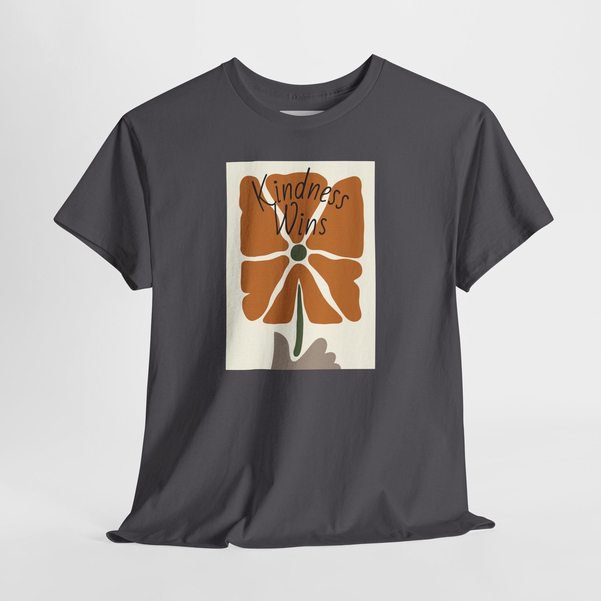 Kindness Wins T‑Shirt — Retro Floral Graphic Tee