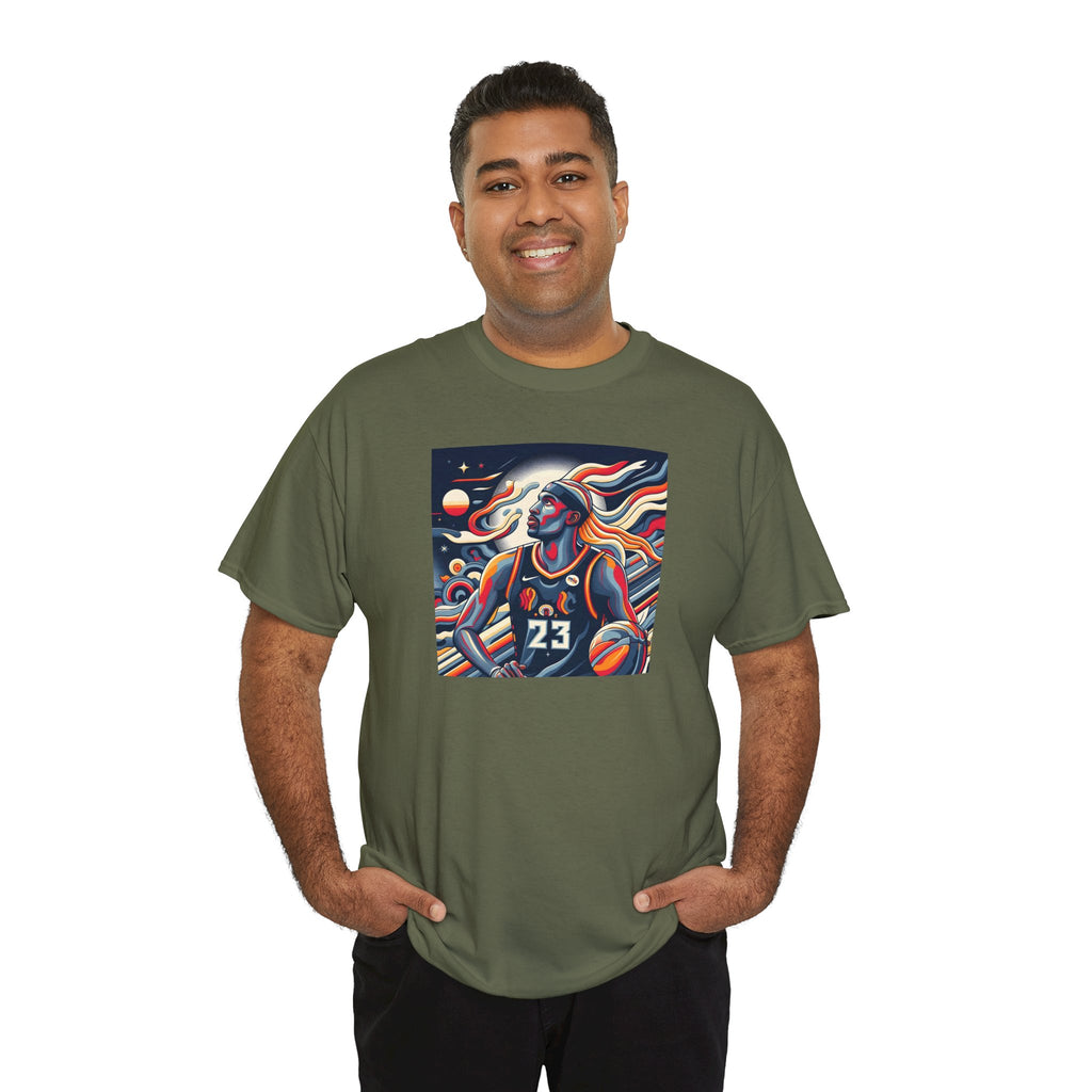Basketball Art Tee — Abstract Player Illustration ("23")