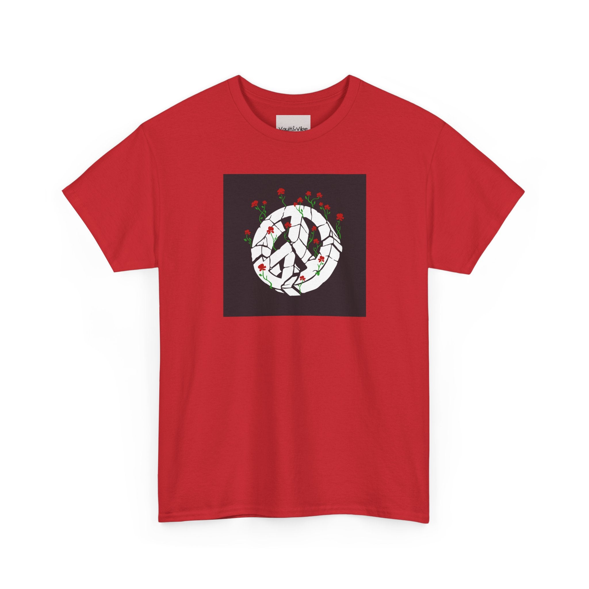 Peace Sign Rose Wreath T-Shirt