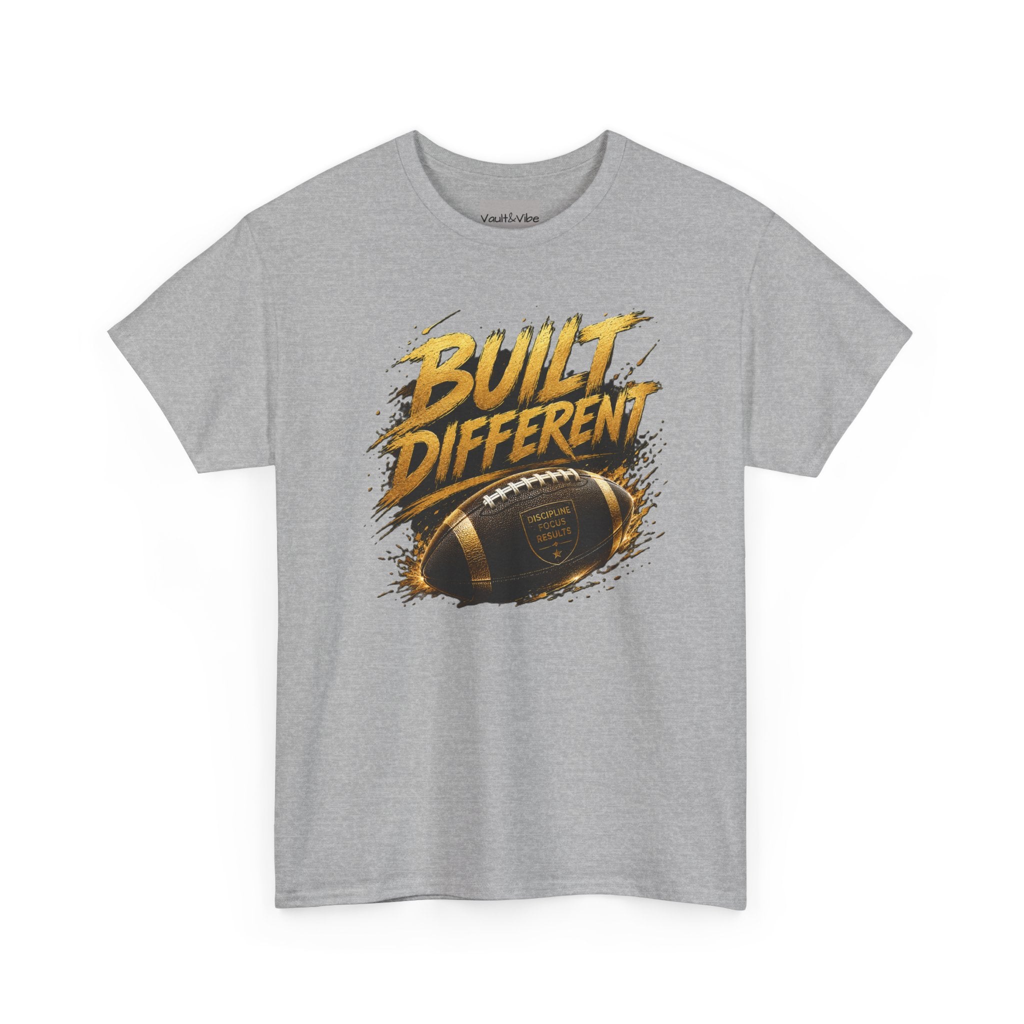 Built Different Football T-Shirt — "Built Different" Graphic Tee for Football Fans