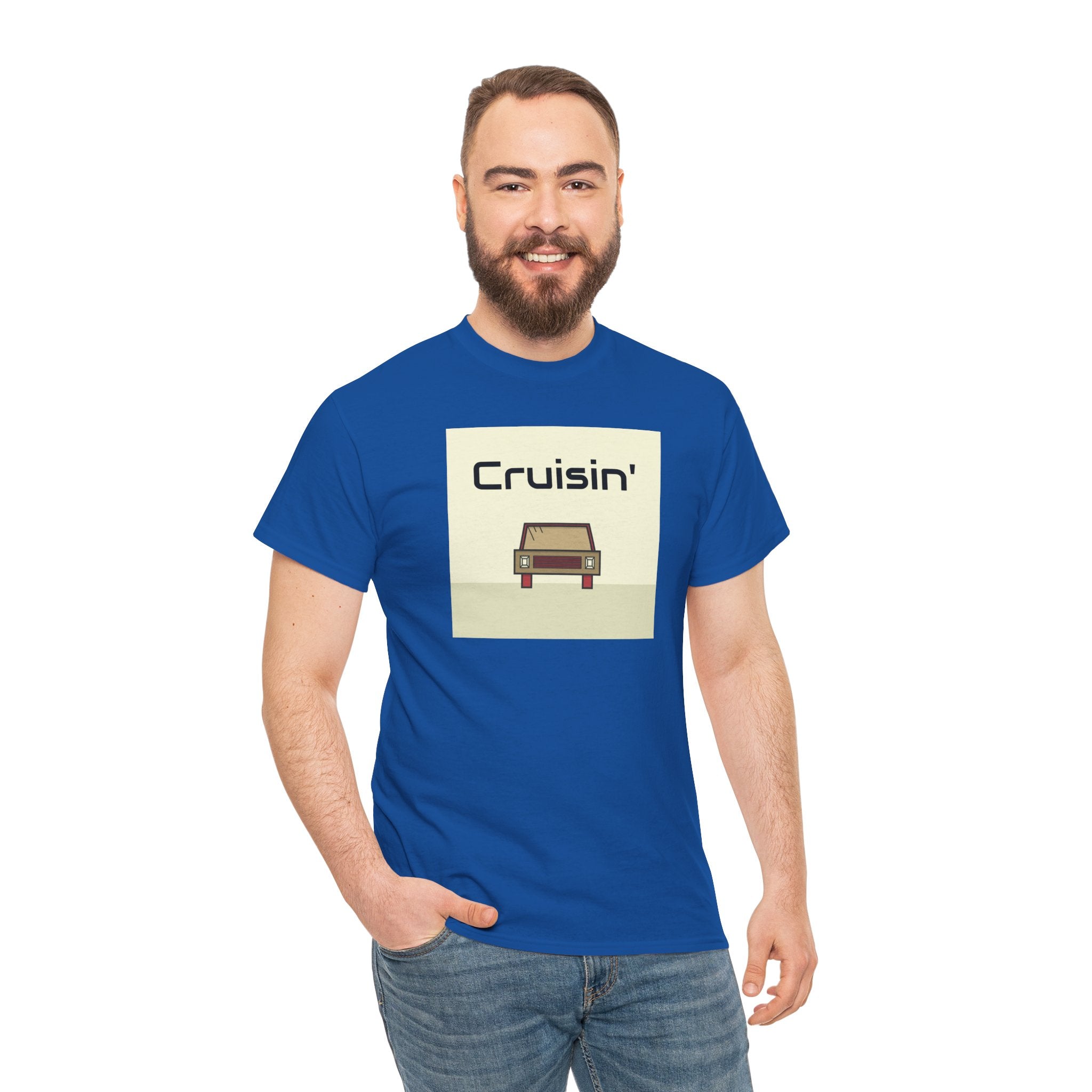 Cruisin' Vintage Car Tee — Retro Road Trip Graphic T-Shirt