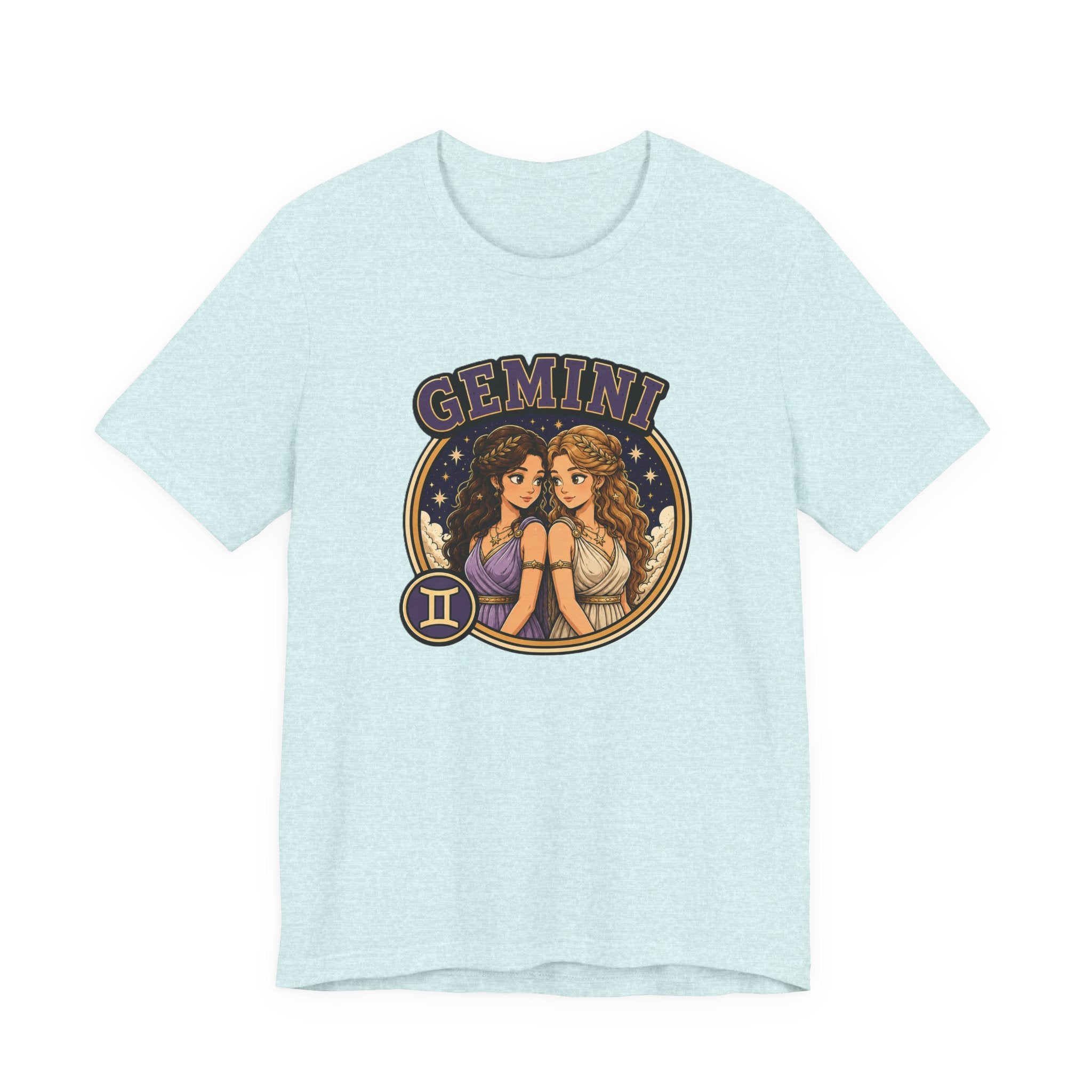 Gemini Zodiac T‑Shirt – Illustrated Twin Astrology Tee