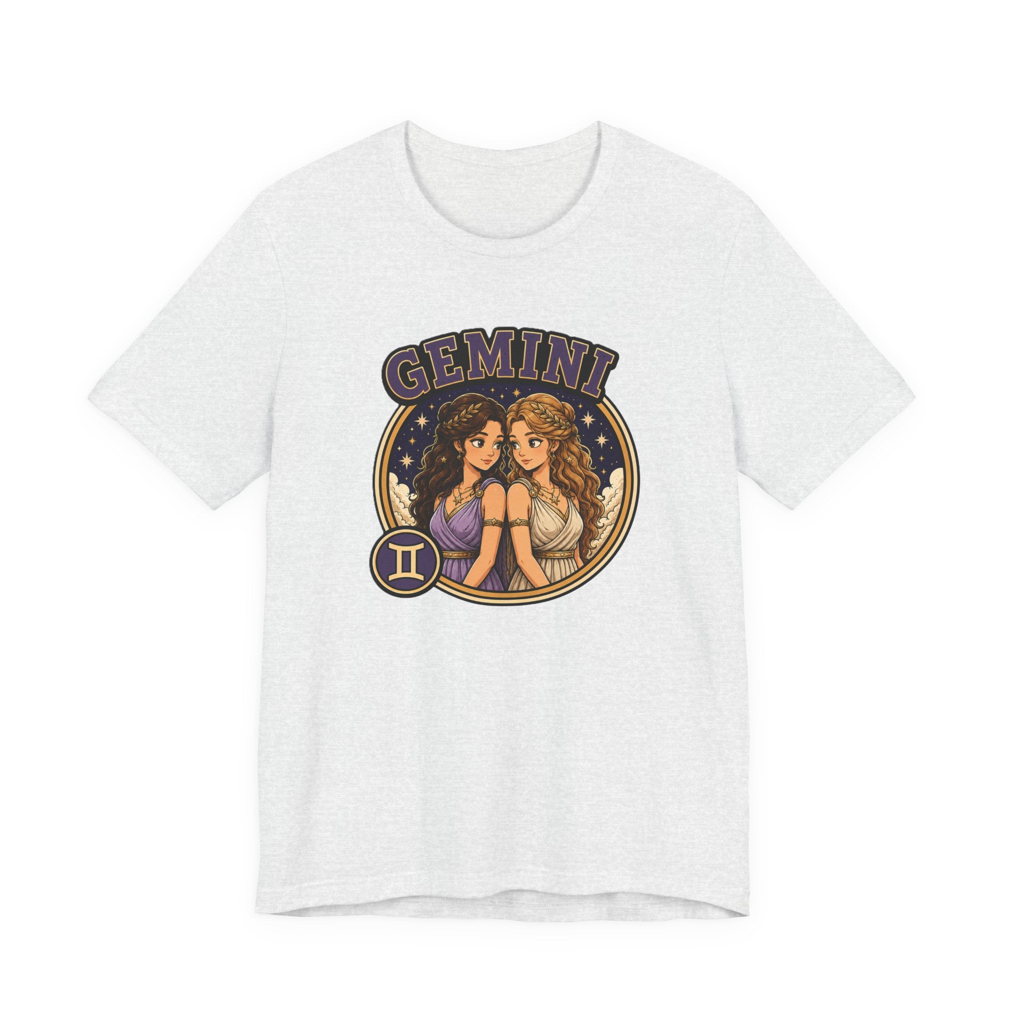 Gemini Zodiac T‑Shirt – Illustrated Twin Astrology Tee