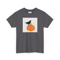 Pumpkin & Crow Tee — Autumn Halloween Graphic T-Shirt