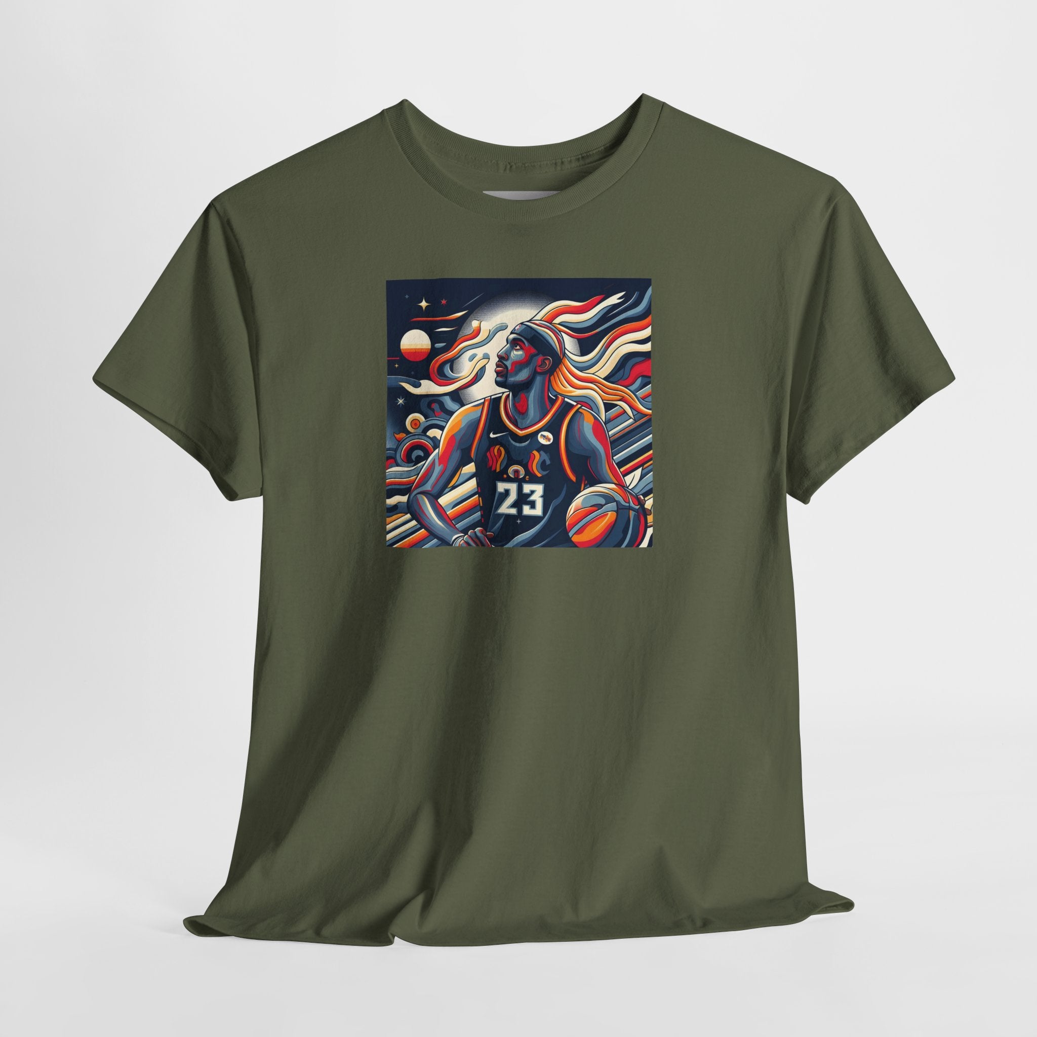 Basketball Art Tee — Abstract Player Illustration ("23")