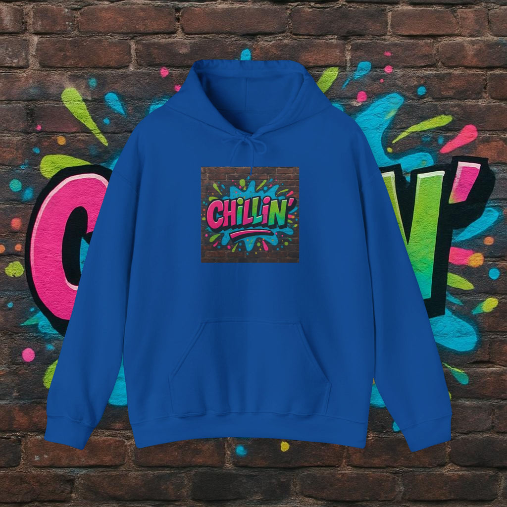 Chillin' Graffiti Hoodie - Colorful Street Art Pullover