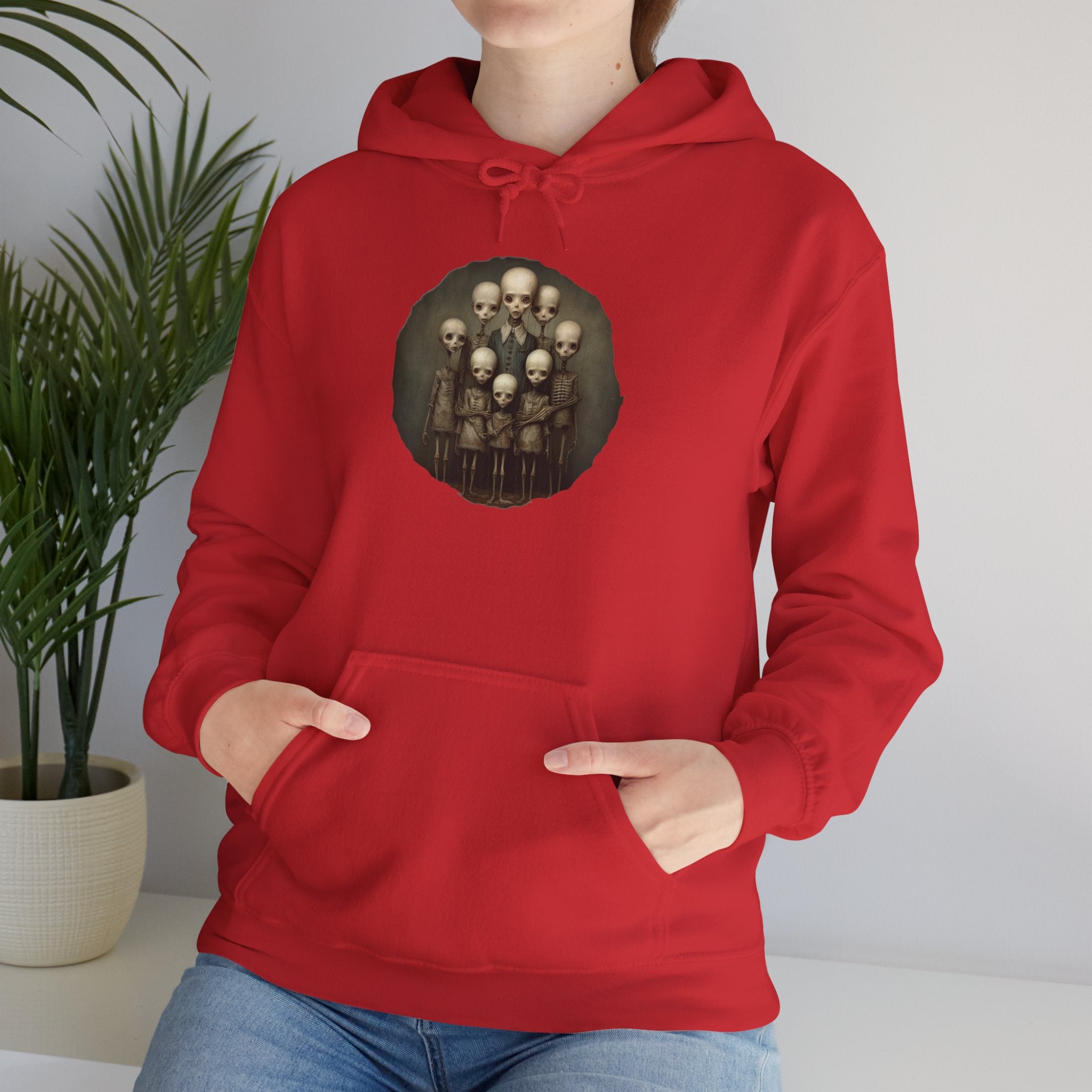 Skulls Family Portrait Hoodie — Gothic Skull Art Pullover