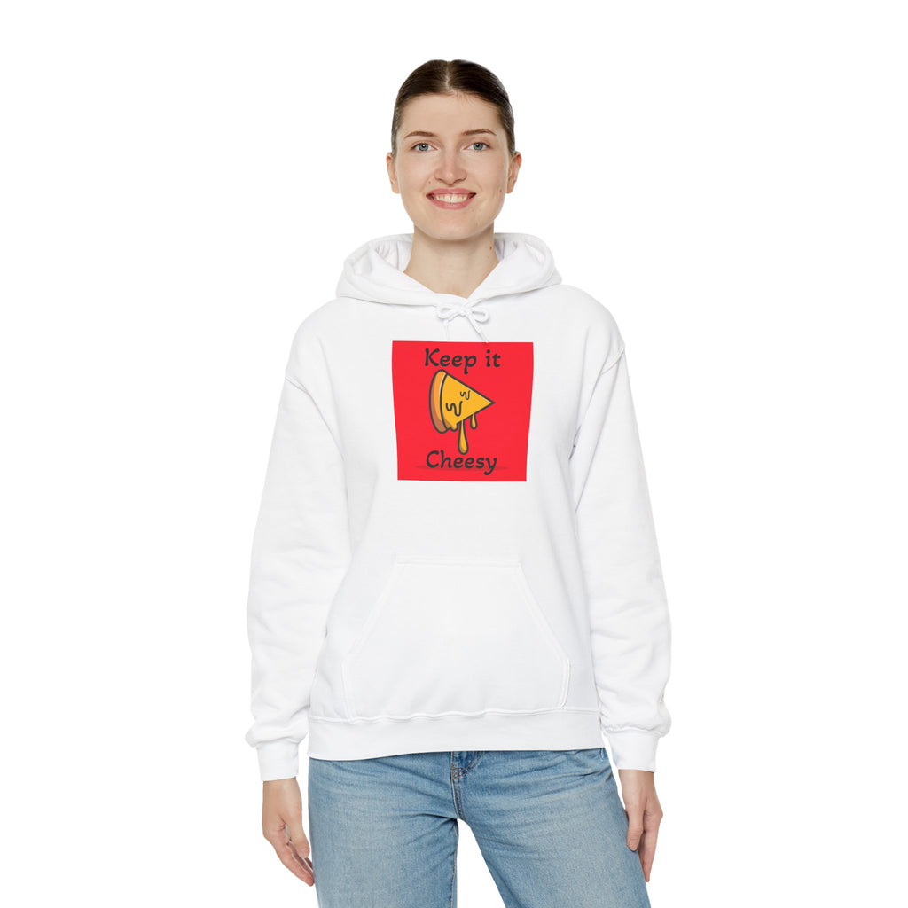 Keep It Cheesy Hoodie — Cute Melting Cheese Graphic Pullover
