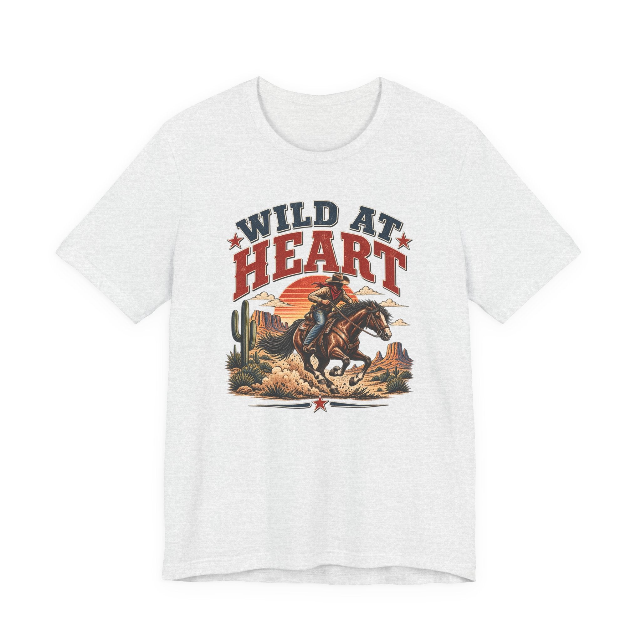 Wild at Heart Cowboy T-Shirt – Western Rodeo Graphic Tee
