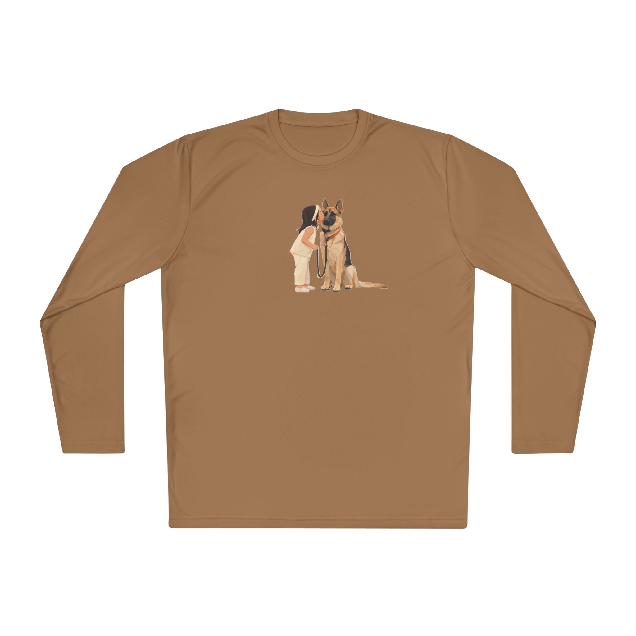 German Shepherd Hug Long Sleeve Tee — Cute Dog Lover Shirt