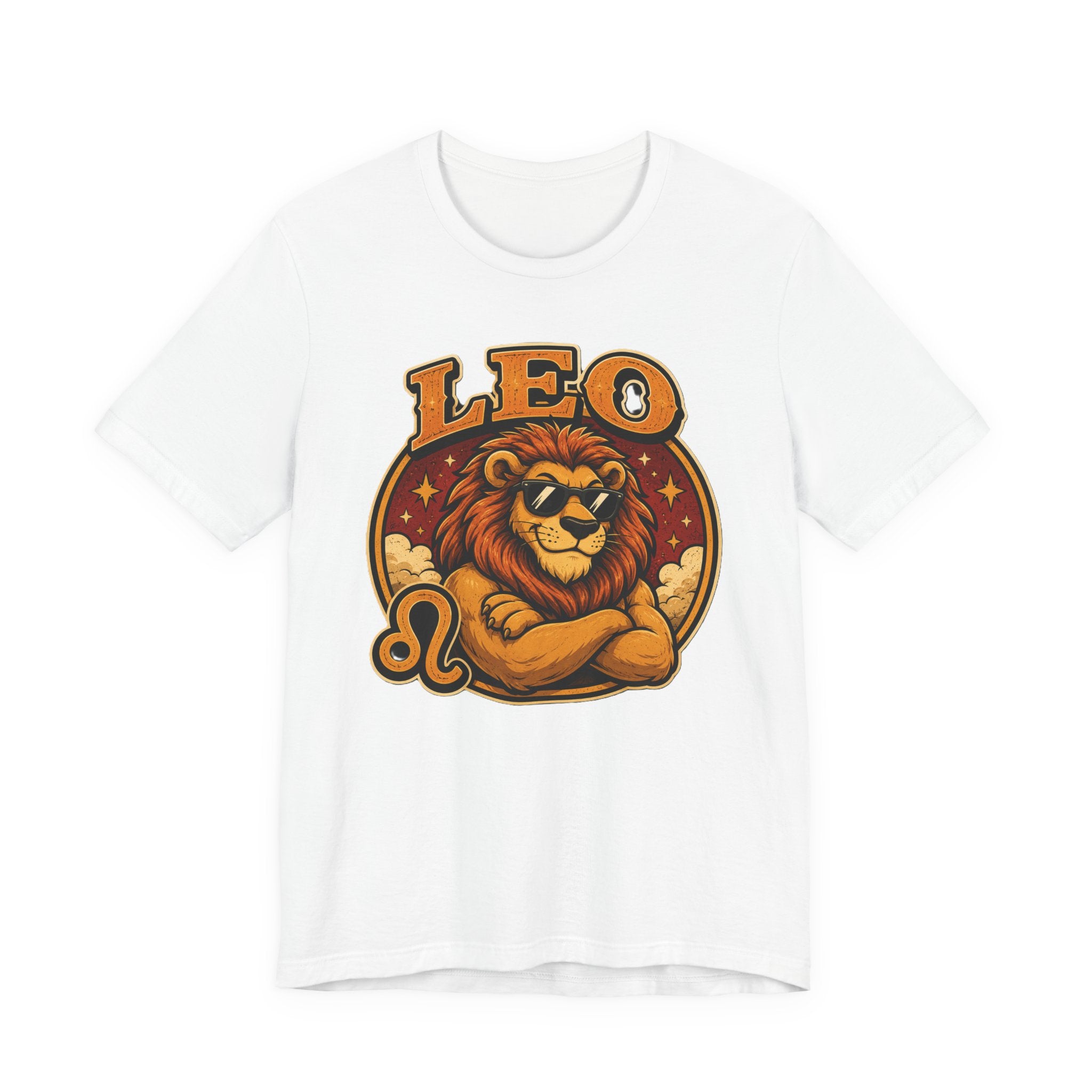Leo Zodiac T‑Shirt — Retro Lion Astrology Tee (Leo Symbol)